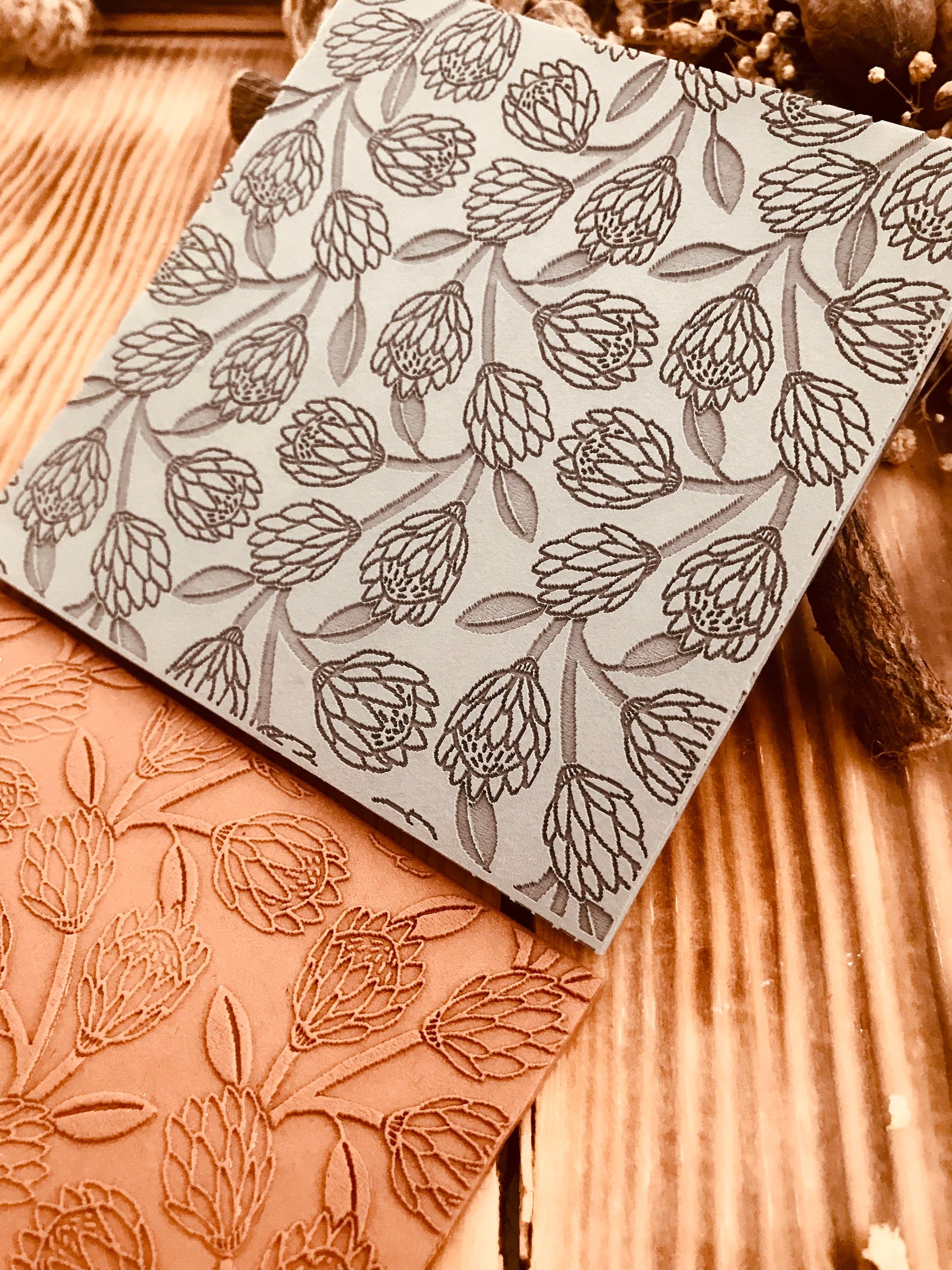 Artichoke Rubber Texture Mat 10*10Cm⎥Polymer Clay Tools⎥Earring Making⎥Hand Roller⎥Clay Texture Tool⎥Jewellery Tools