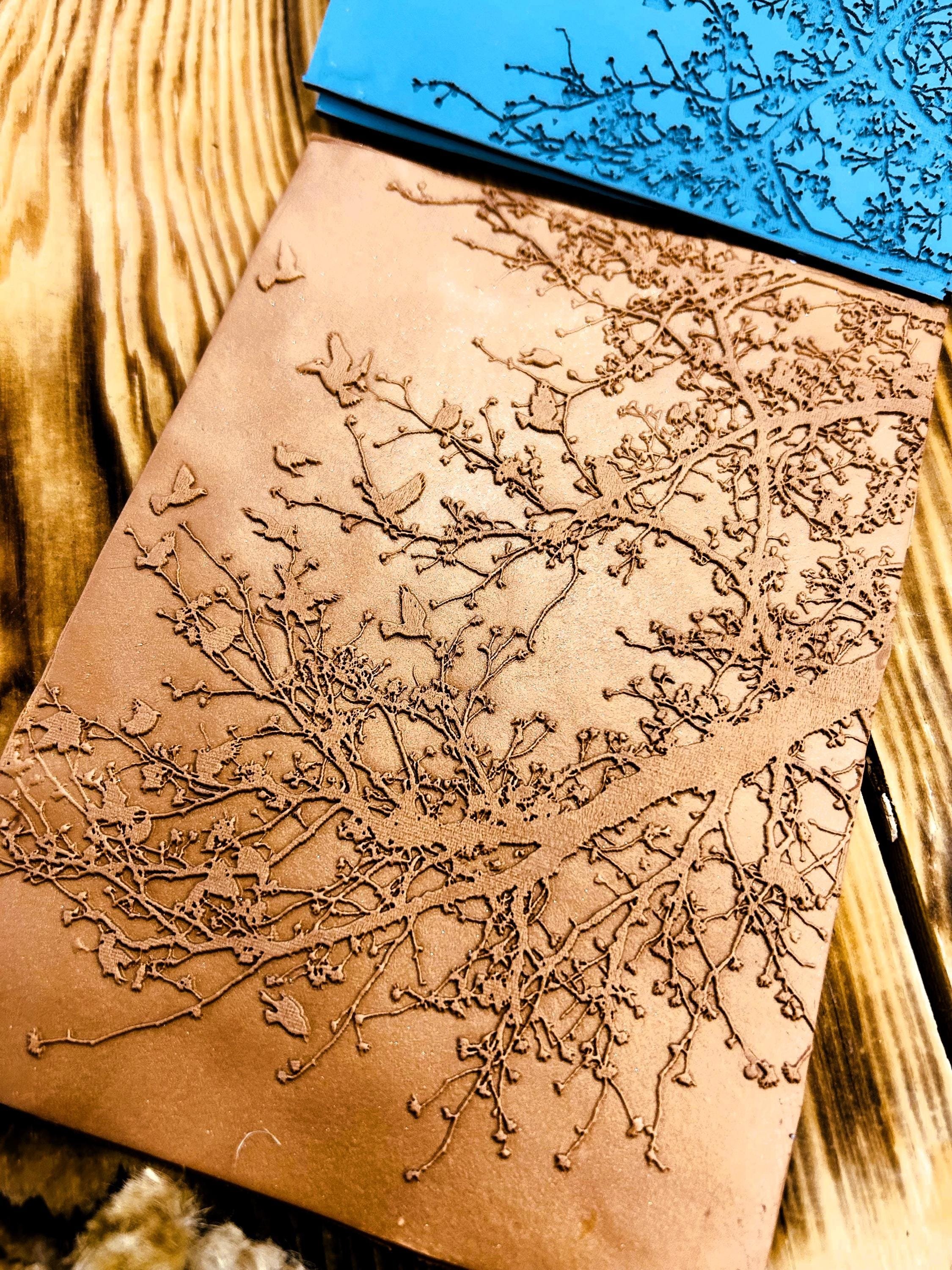 NEW Birds And Branches Rubber Texture Mat⎥Polymer Clay Tools⎥Earring Making⎥Hand Roller⎥Clay Texture Tool⎥Jewellery Tools For Metal Clay