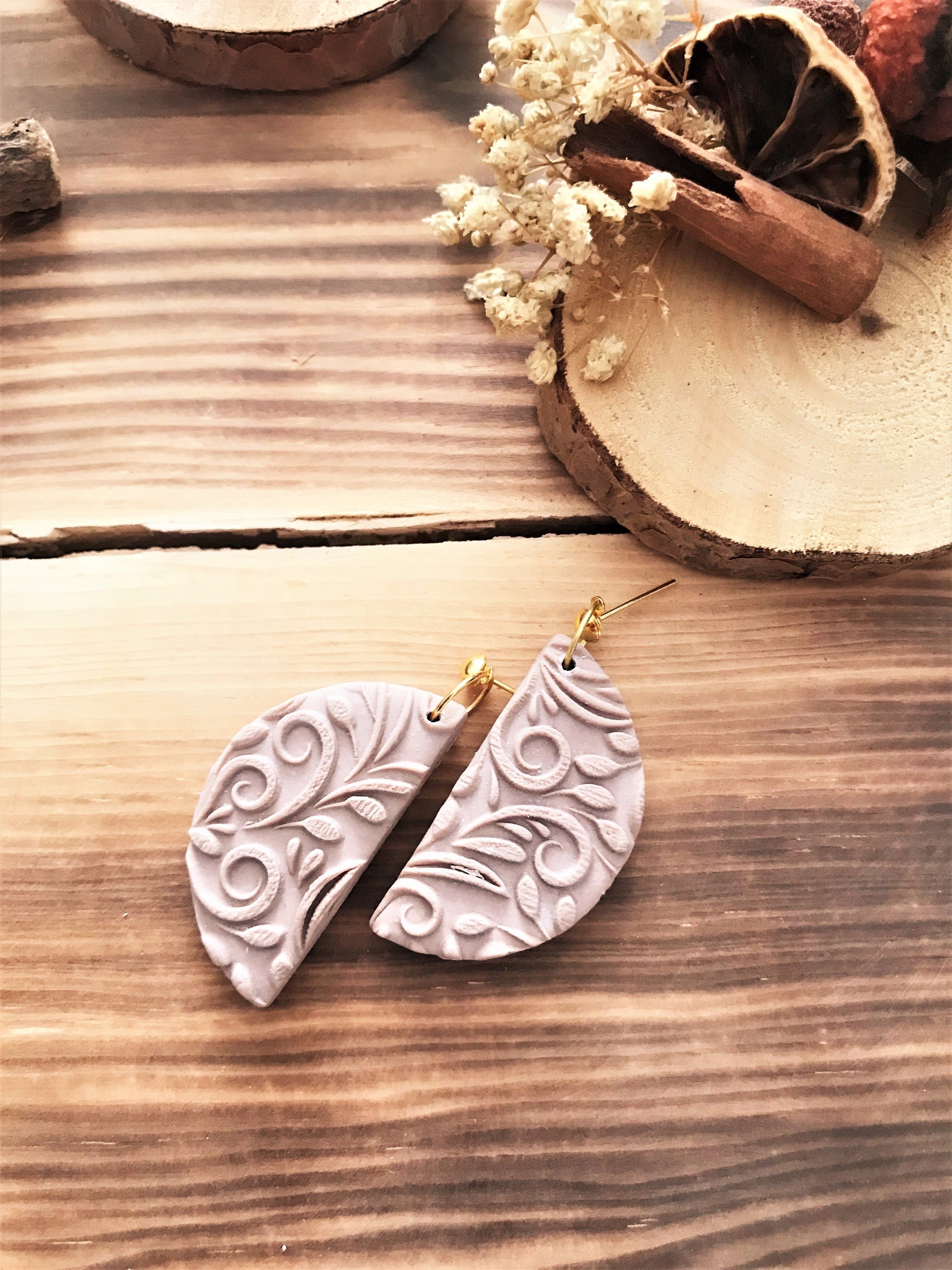 Vintage Unique Acrylic Embossing Stamp For Polymer Clay, Ceramic ,Fondant Stamp, Cookie Embosser, Cookie Stamp, Acrylic tool, For Metal Clay
