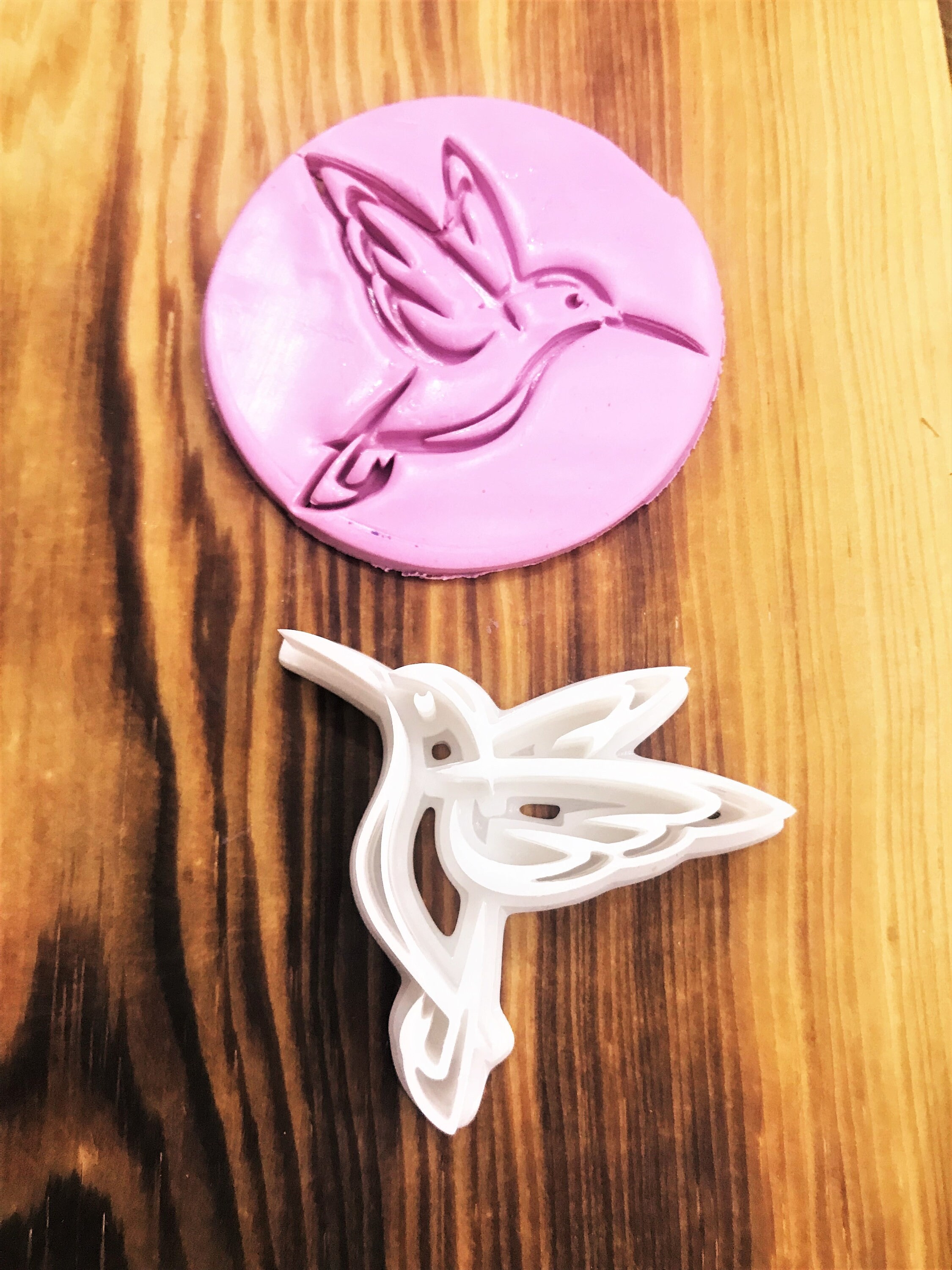 Hummingbird  Polymer Clay Stamp, Unique Model, Special Design, Summer Clay Stamps, Unique Clay Stamp For Jewelry Making