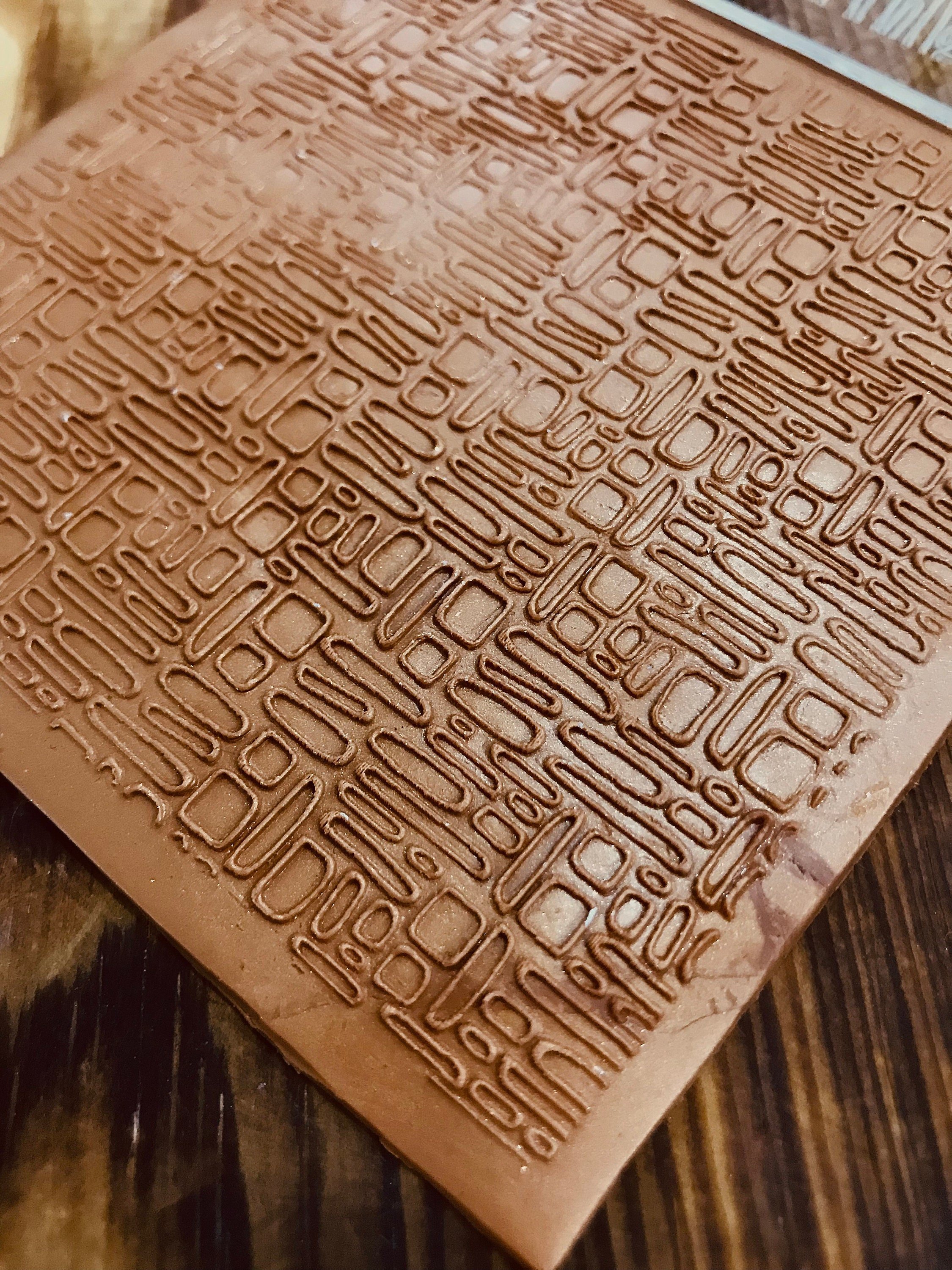 Micro Rectangle Acrylic Embossing Stamp For Polymer Clay, Ceramic Stamp, Fondant Stamp, Cookie Embosser, Cookie Stamp, Acrylic texture tool