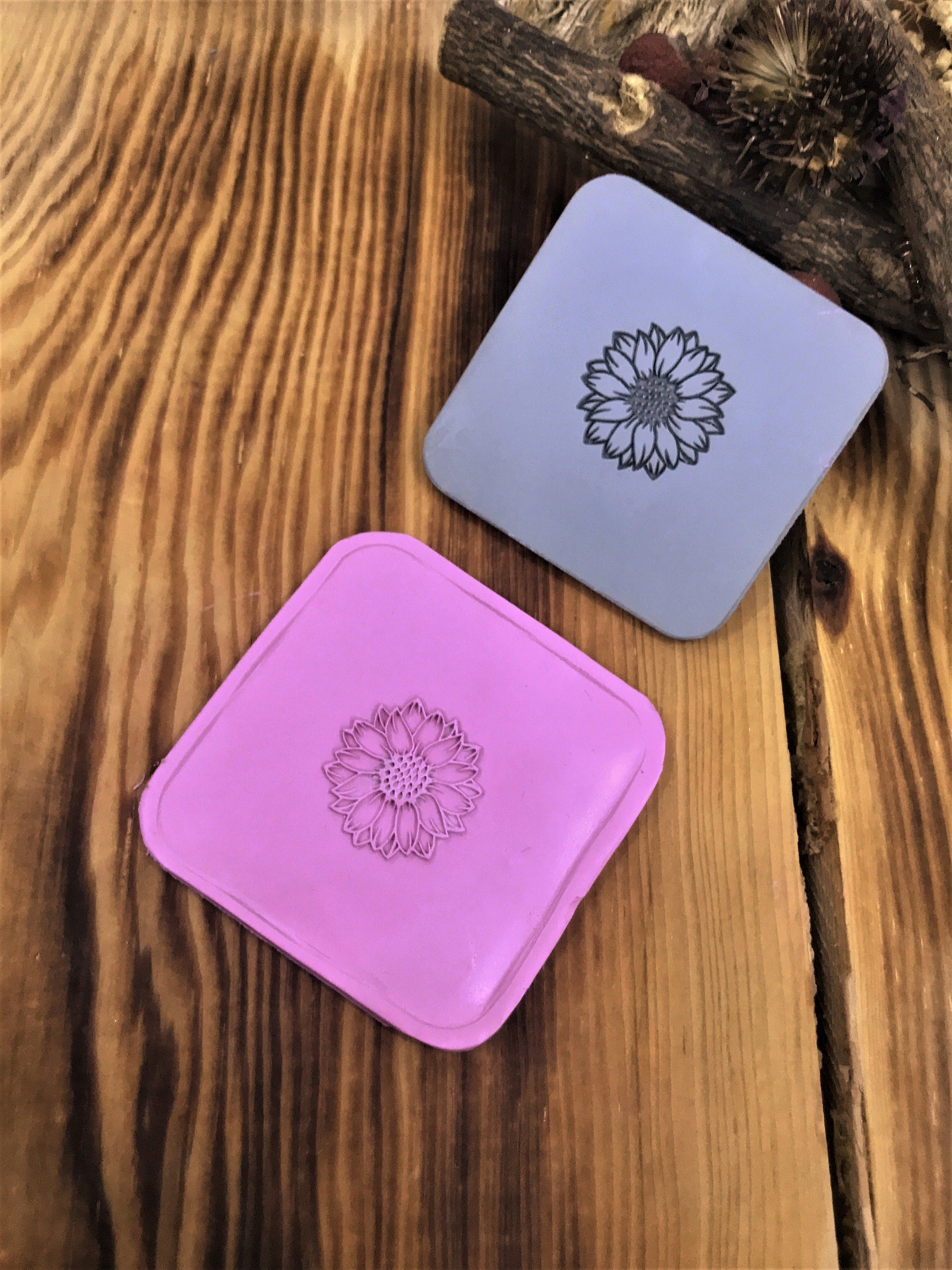 Sunflower/Daisy Pattern Rubber Texture Mat⎥Polymer Clay Tools⎥Earring Making⎥Hand Roller⎥Clay Texture Tool⎥Jewellery Tools