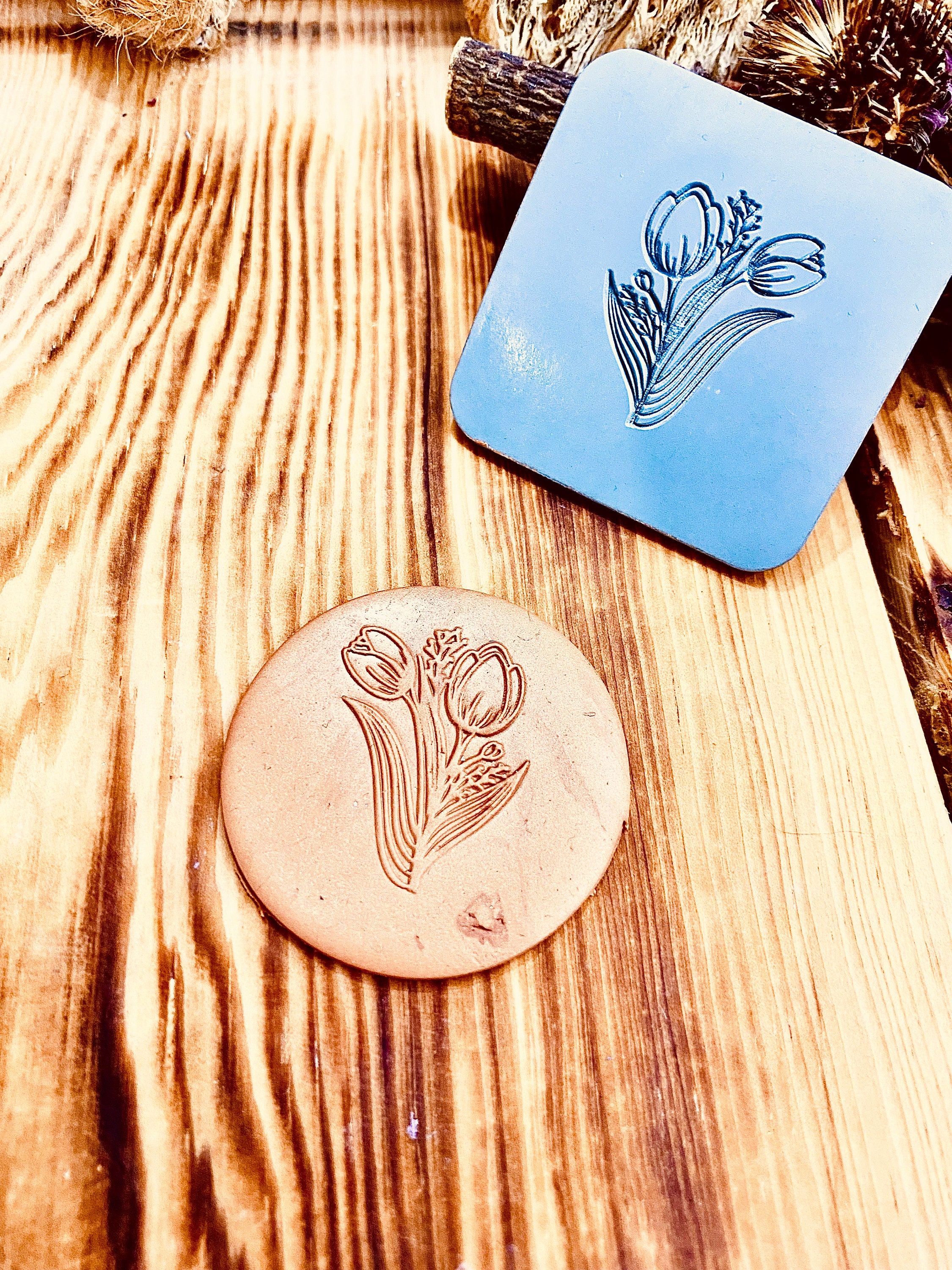 Tulip Rubber Texture Mat⎥Polymer Clay Tools⎥Earring Making⎥Hand Roller⎥Clay Texture Tool⎥Jewellery Tools