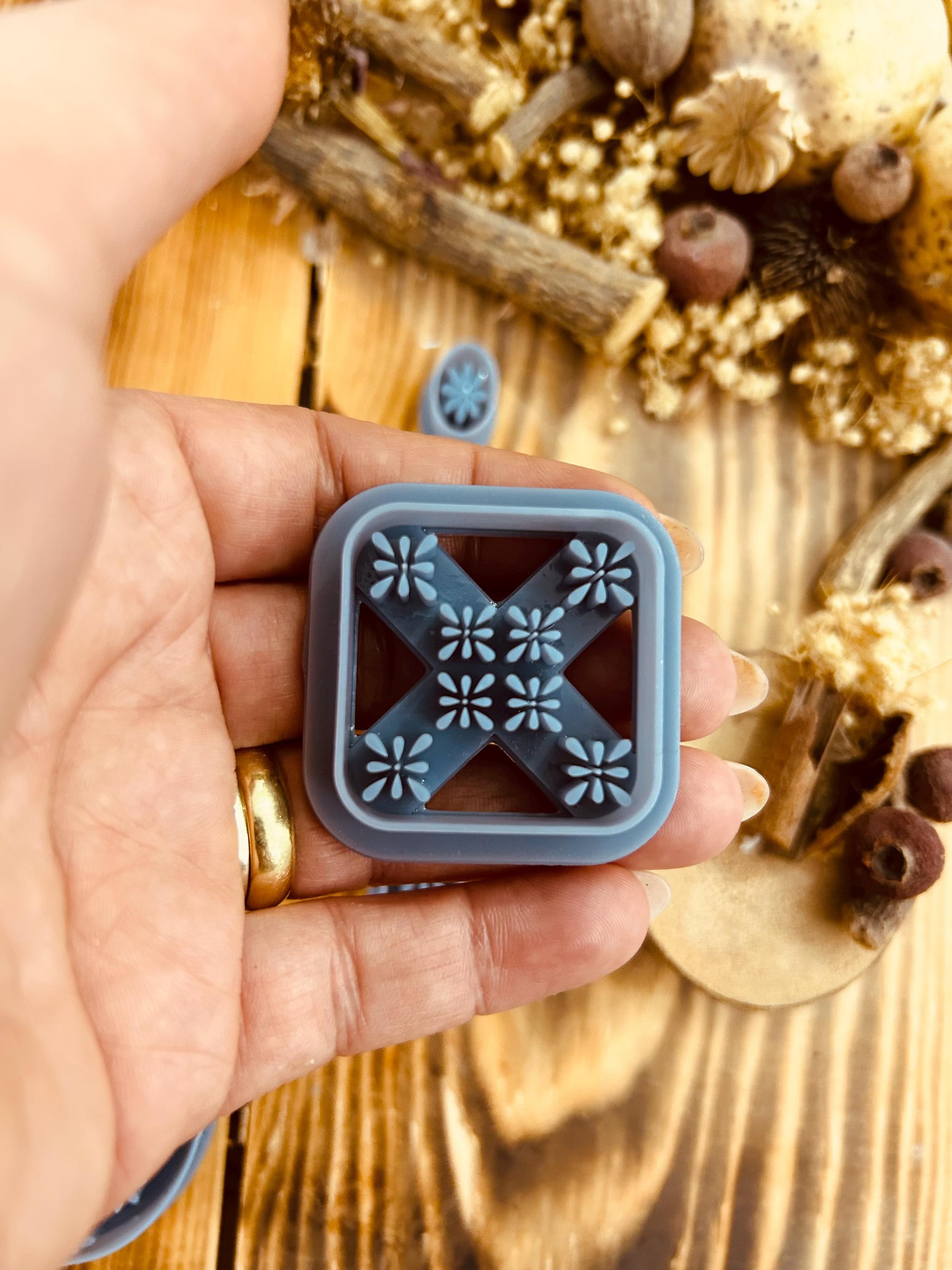 Unique Daisy Collection 8 in 1 Polymer Clay Cutter, Special Design