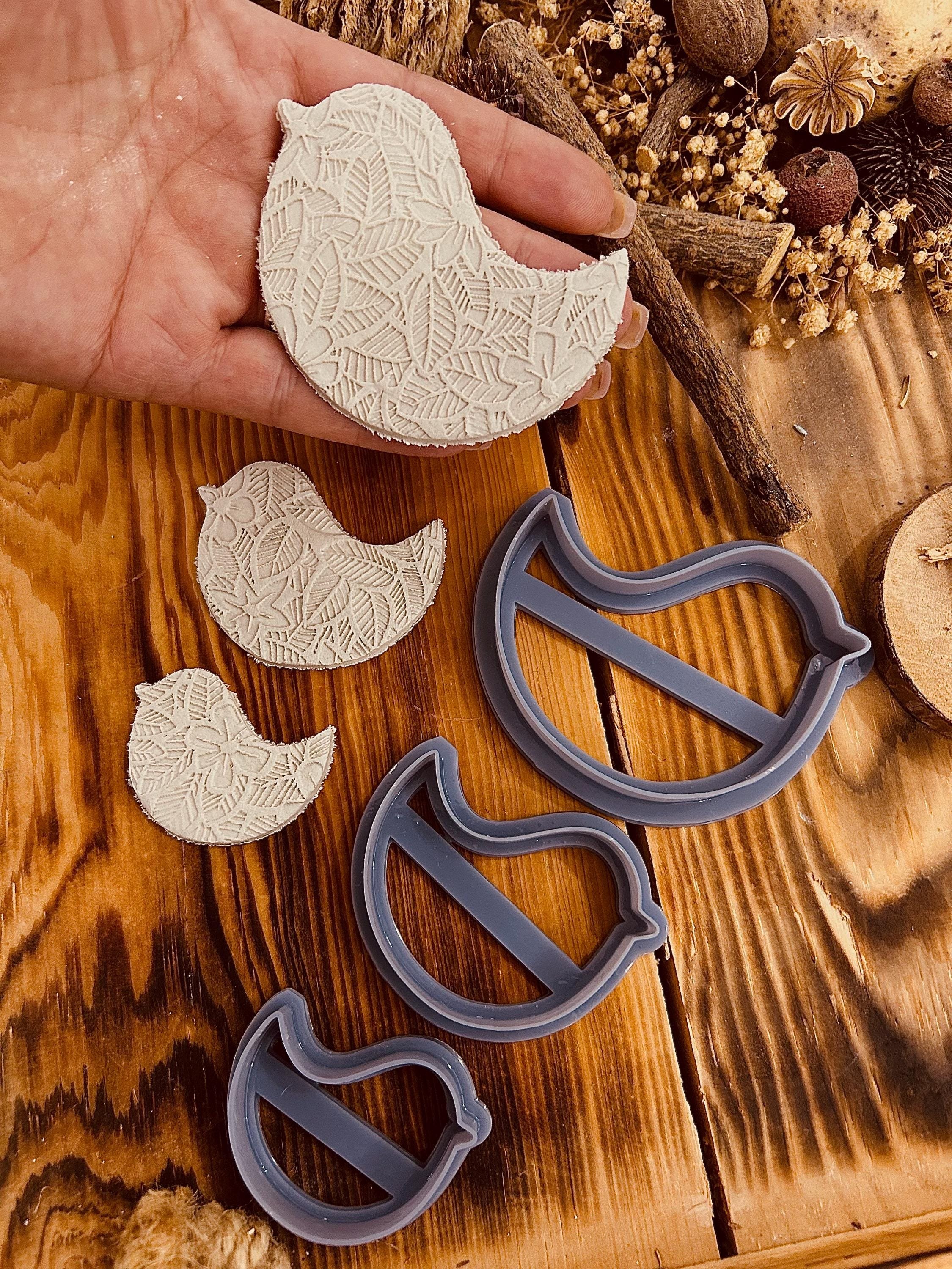 Dove Bird Clay Cutter Set of 3 – 3D Printed Polymer Clay And Cookie Cutters for Air Dry Clay,Crafts & Baking