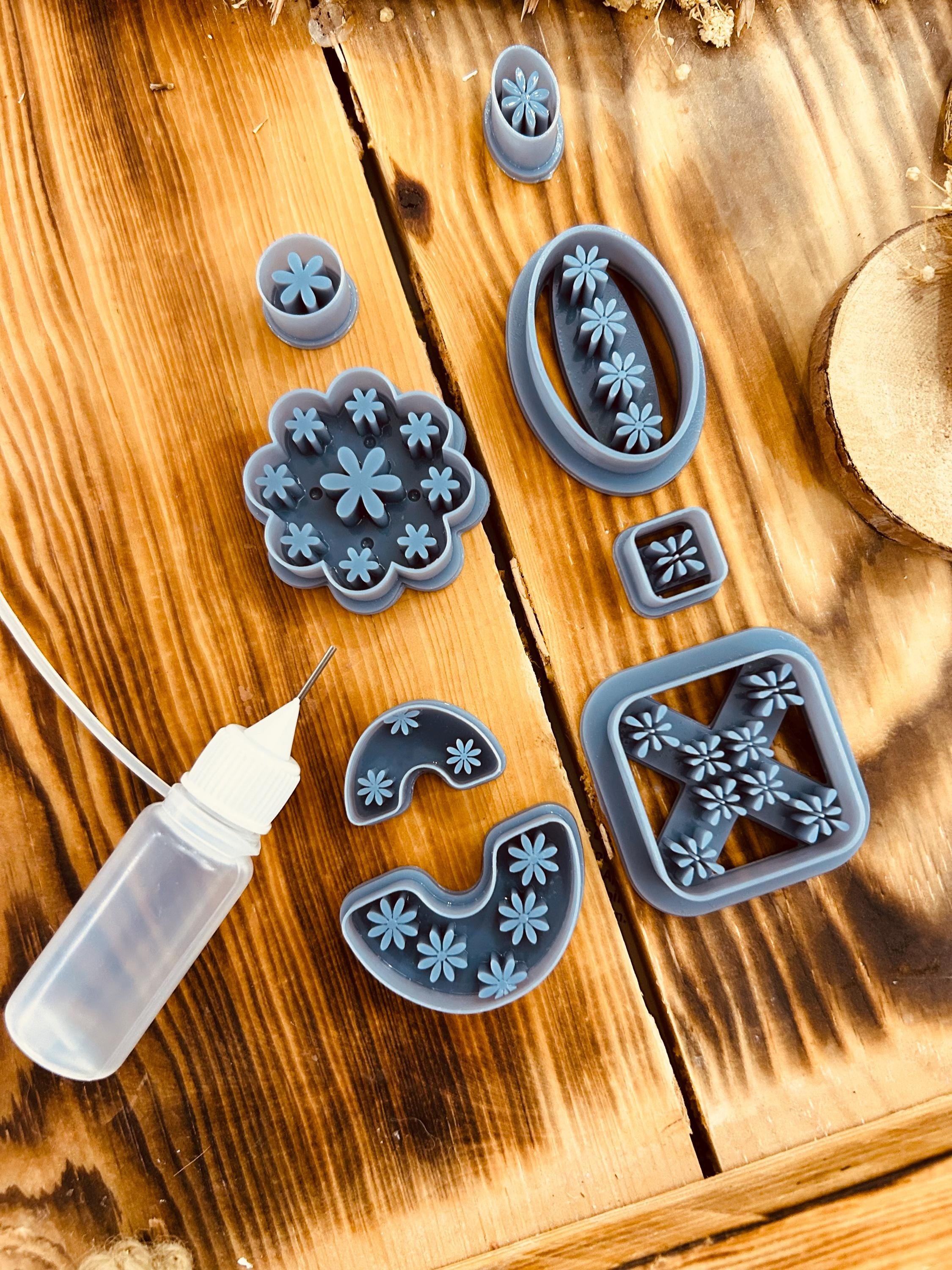 Unique Daisy Collection 8 in 1 Polymer Clay Cutter, Special Design