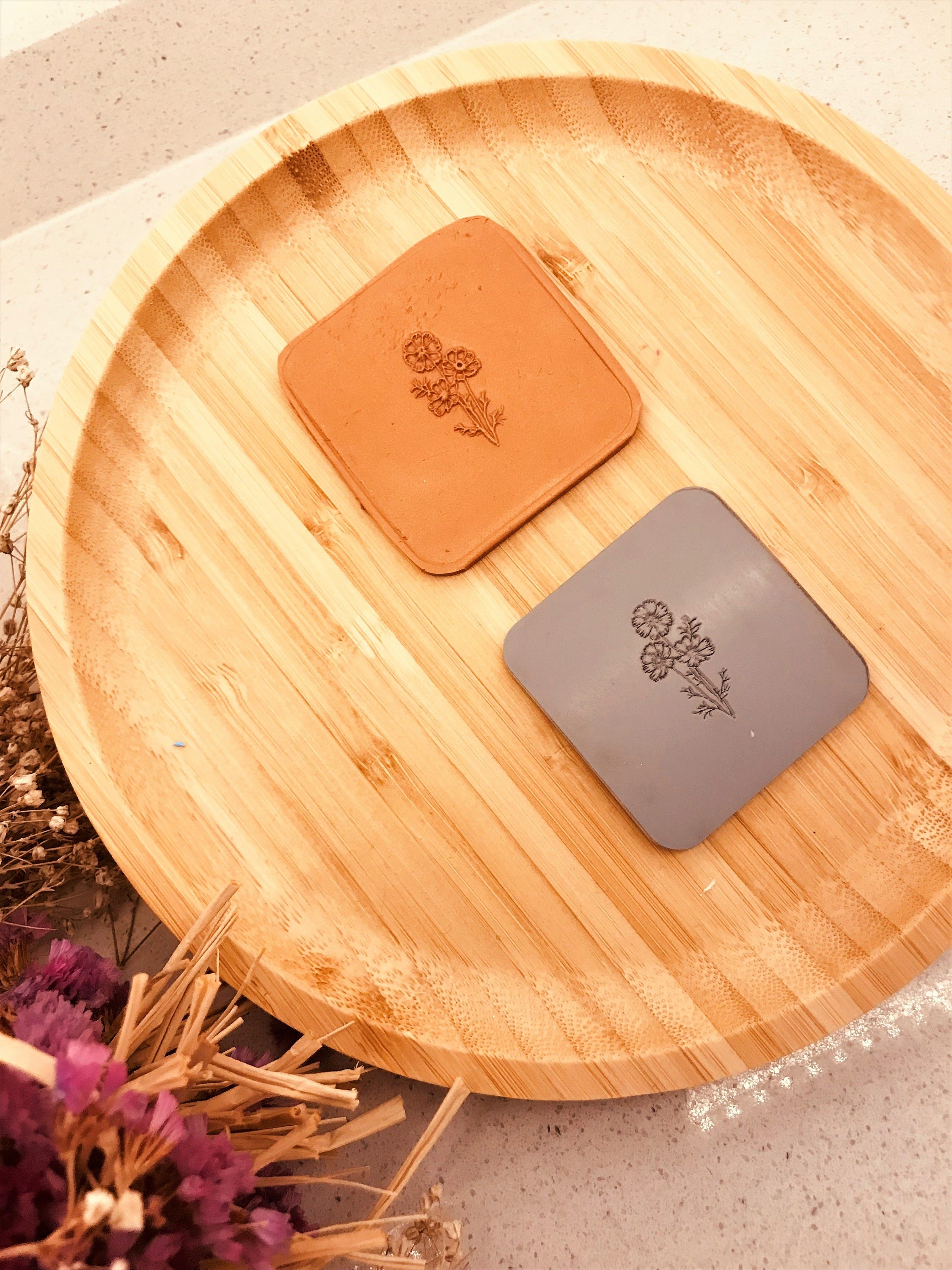 Little Daisy Rubber Texture Mat⎥Polymer Clay Tools⎥Earring Making⎥Hand Roller⎥Clay Texture Tool⎥Jewellery Tools