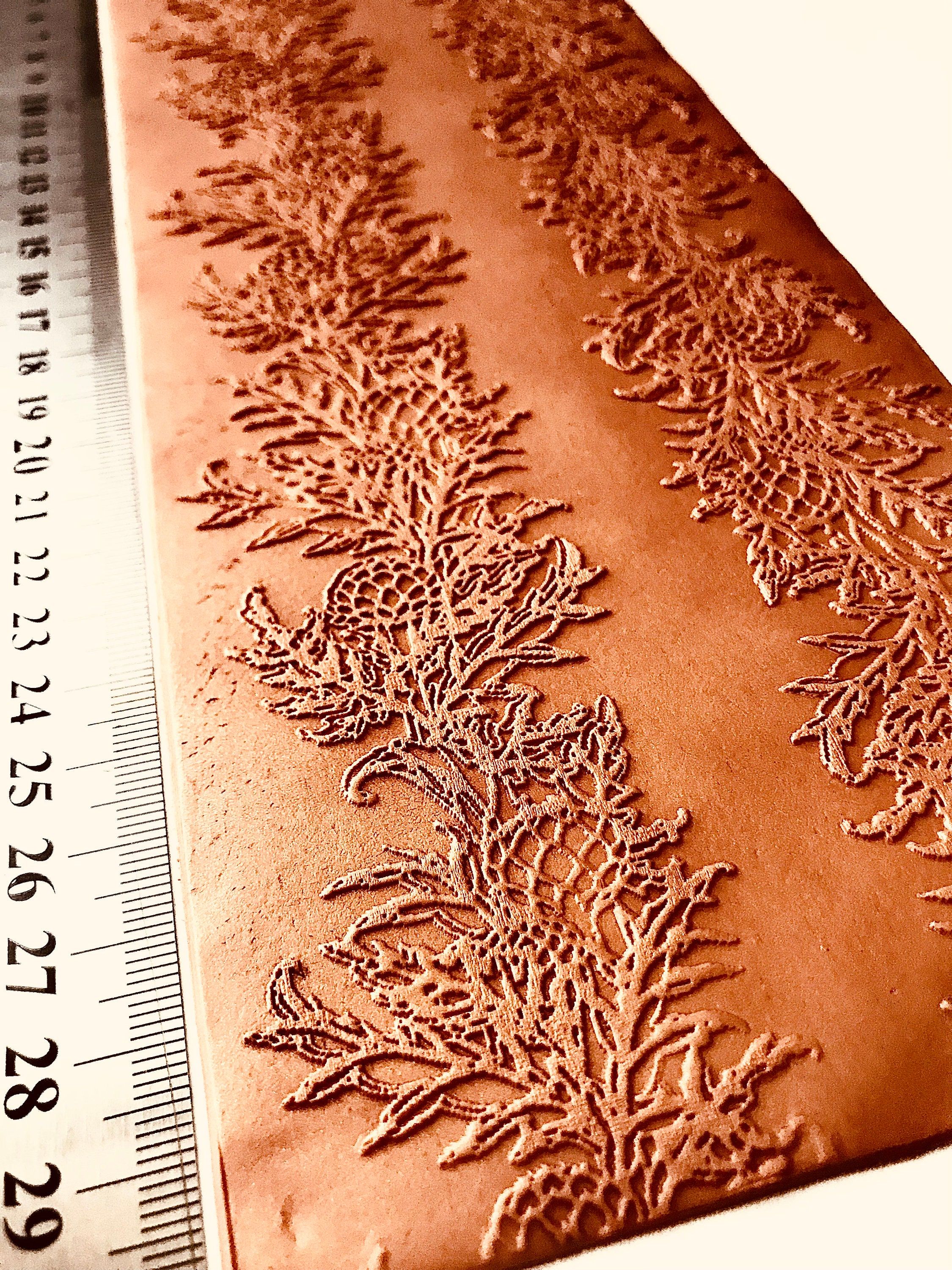 Artichoke Border Rubber Texture Mat (4 Different Sizes) | Polymer Clay Jewelry Tools | Air Dry Clay