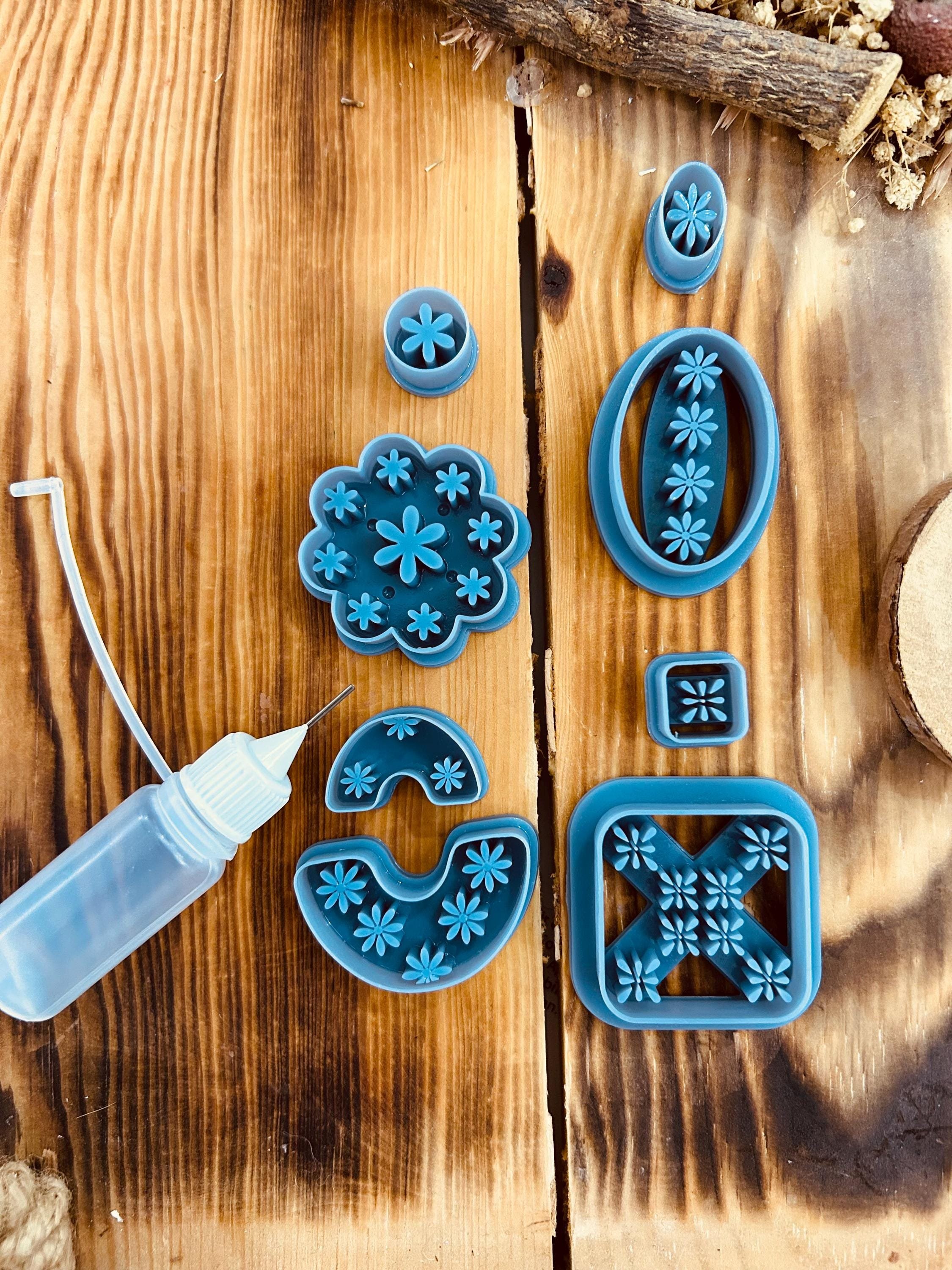 Unique Daisy Collection 8 in 1 Polymer Clay Cutter, Special Design