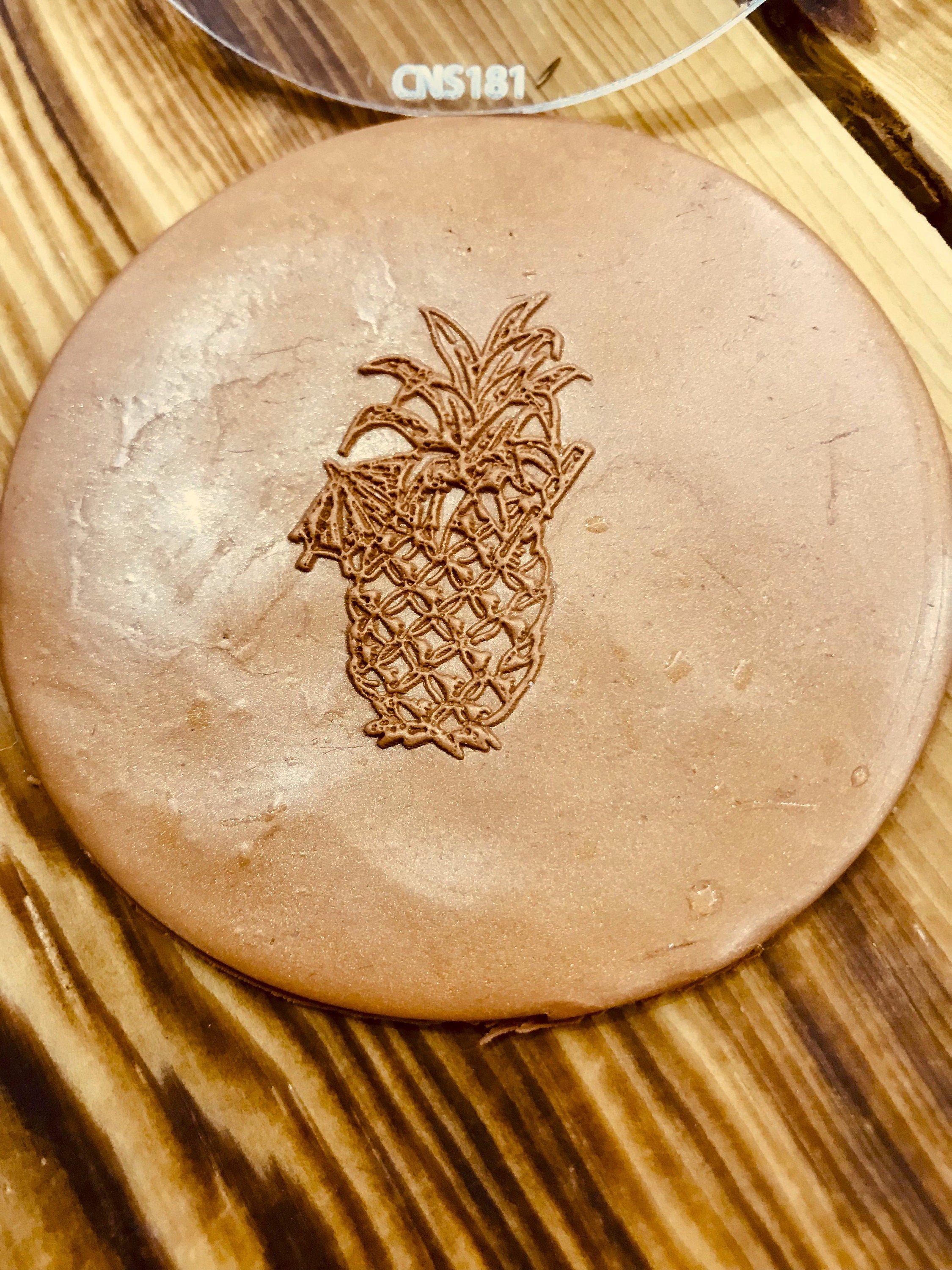 Pineapple Pattern Texture Mat, Debossing Stamp, Acrylic clay texture tool, Texture Sheet,Ceramic Supplies, Texture Plate