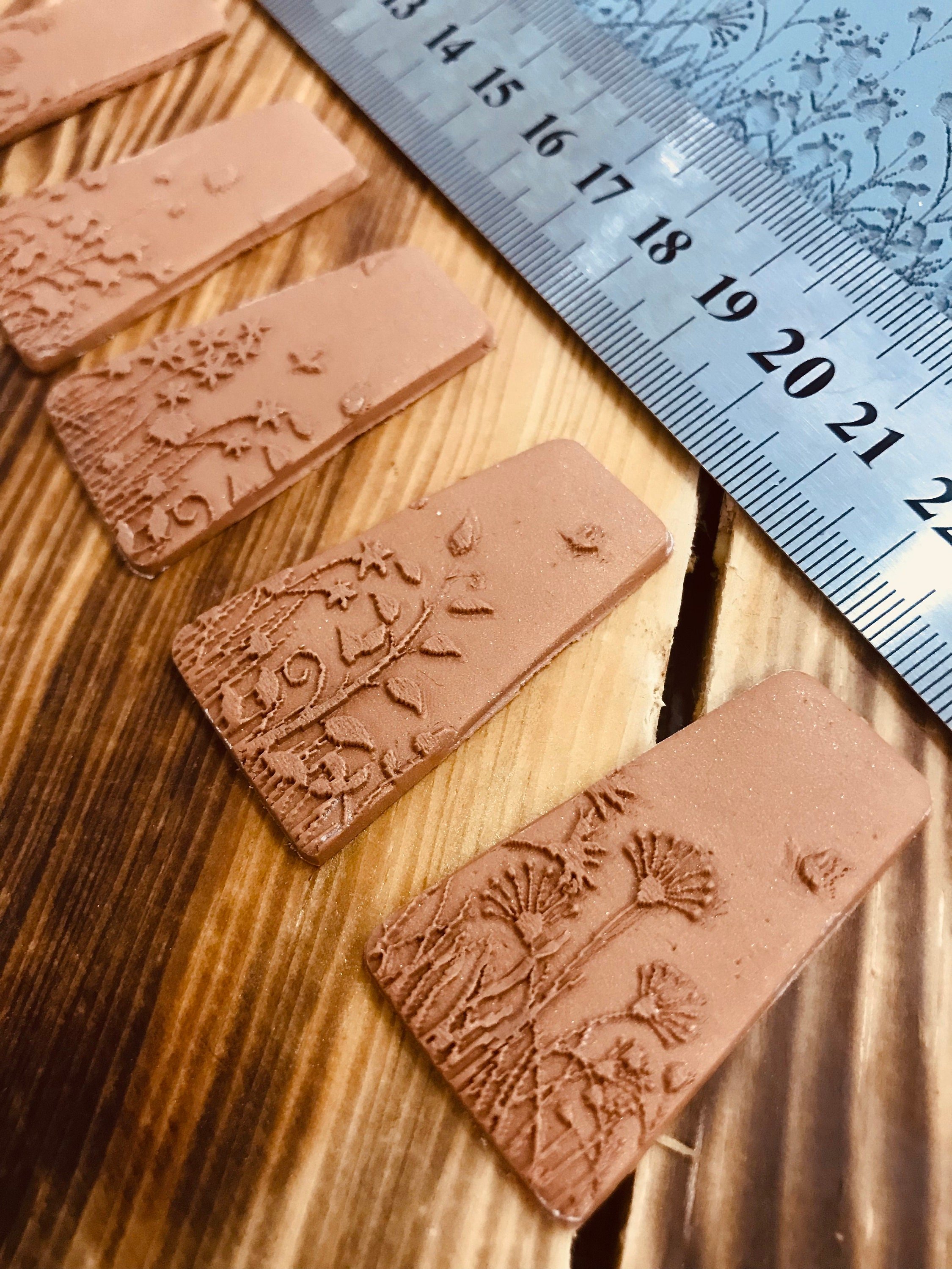New Flower Meadow Rubber Texture Mat⎥Polymer Clay Tools⎥Earring Making⎥Hand Roller⎥Clay⎥ Jewellery Tools For Silver Metal Clay Ceramic