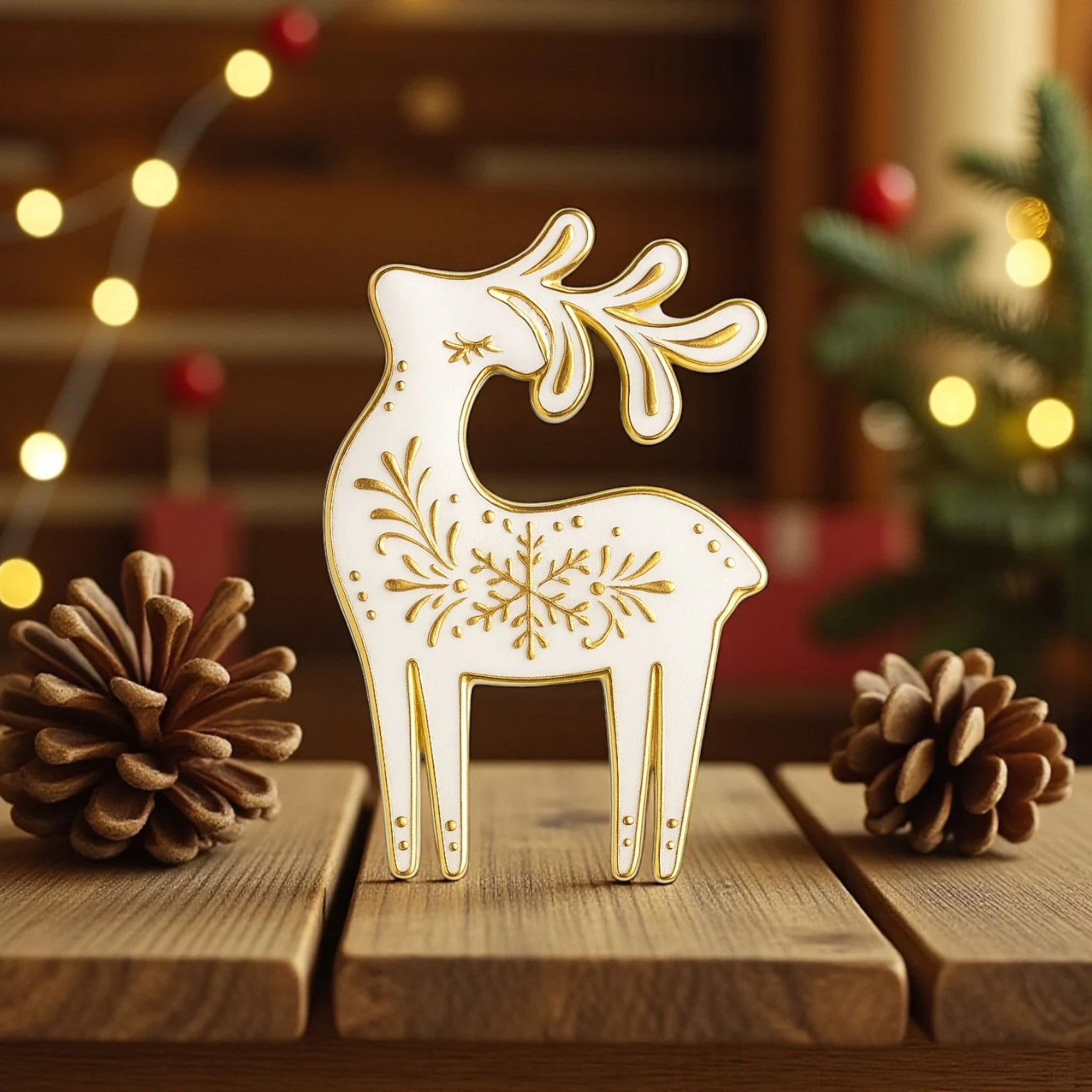 Reindeer Clay Stamp & Cutter Set – Christmas Ornament Maker | 9 cm (3.54 in)