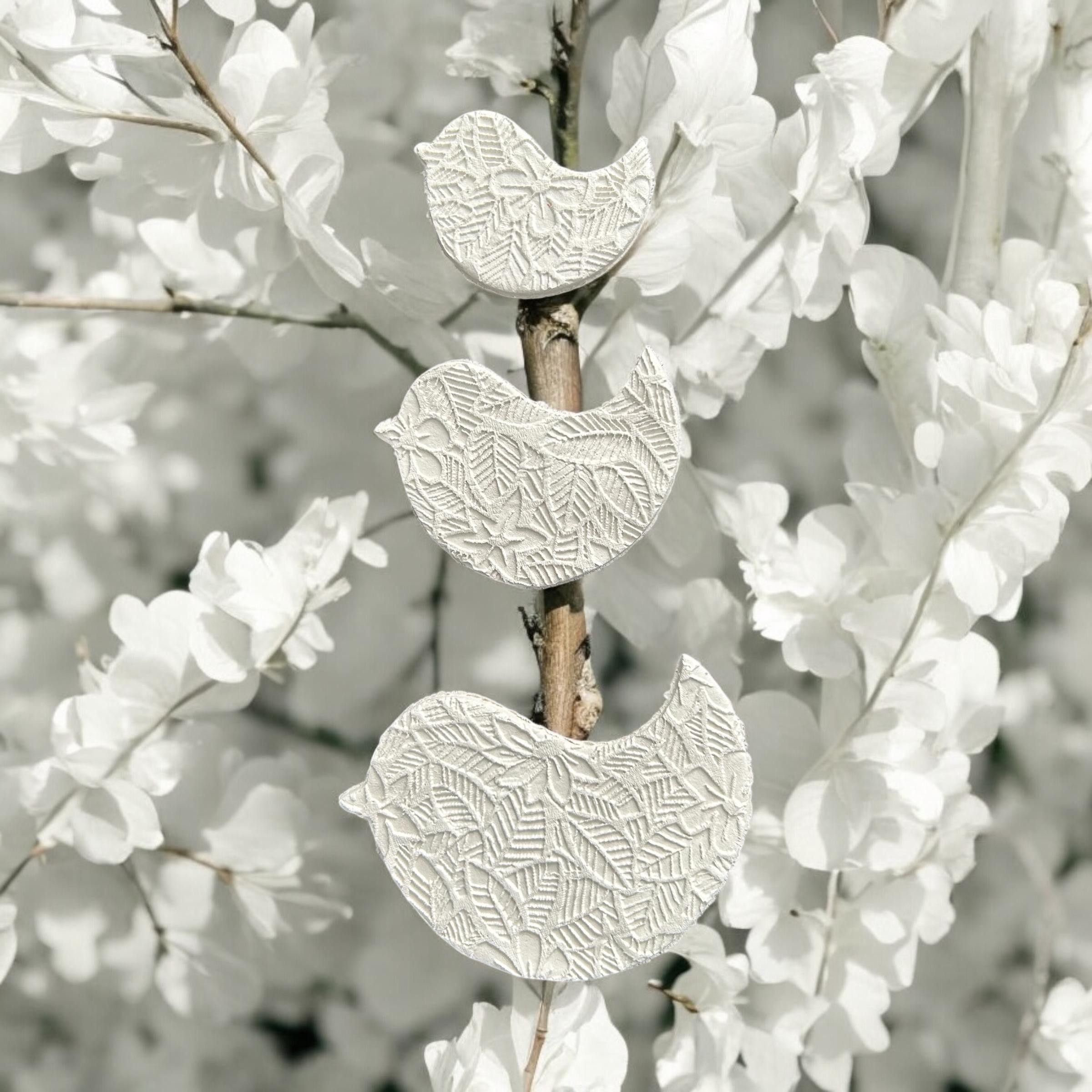 Dove Bird Clay Cutter Set of 3 – 3D Printed Polymer Clay And Cookie Cutters for Air Dry Clay,Crafts & Baking