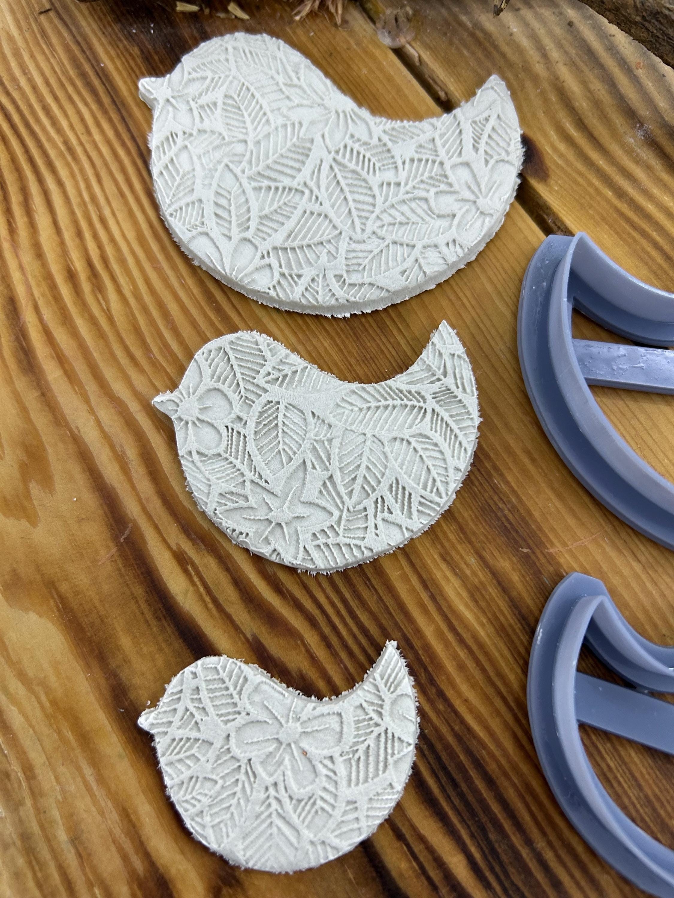 Dove Bird Clay Cutter Set of 3 – 3D Printed Polymer Clay And Cookie Cutters for Air Dry Clay,Crafts & Baking