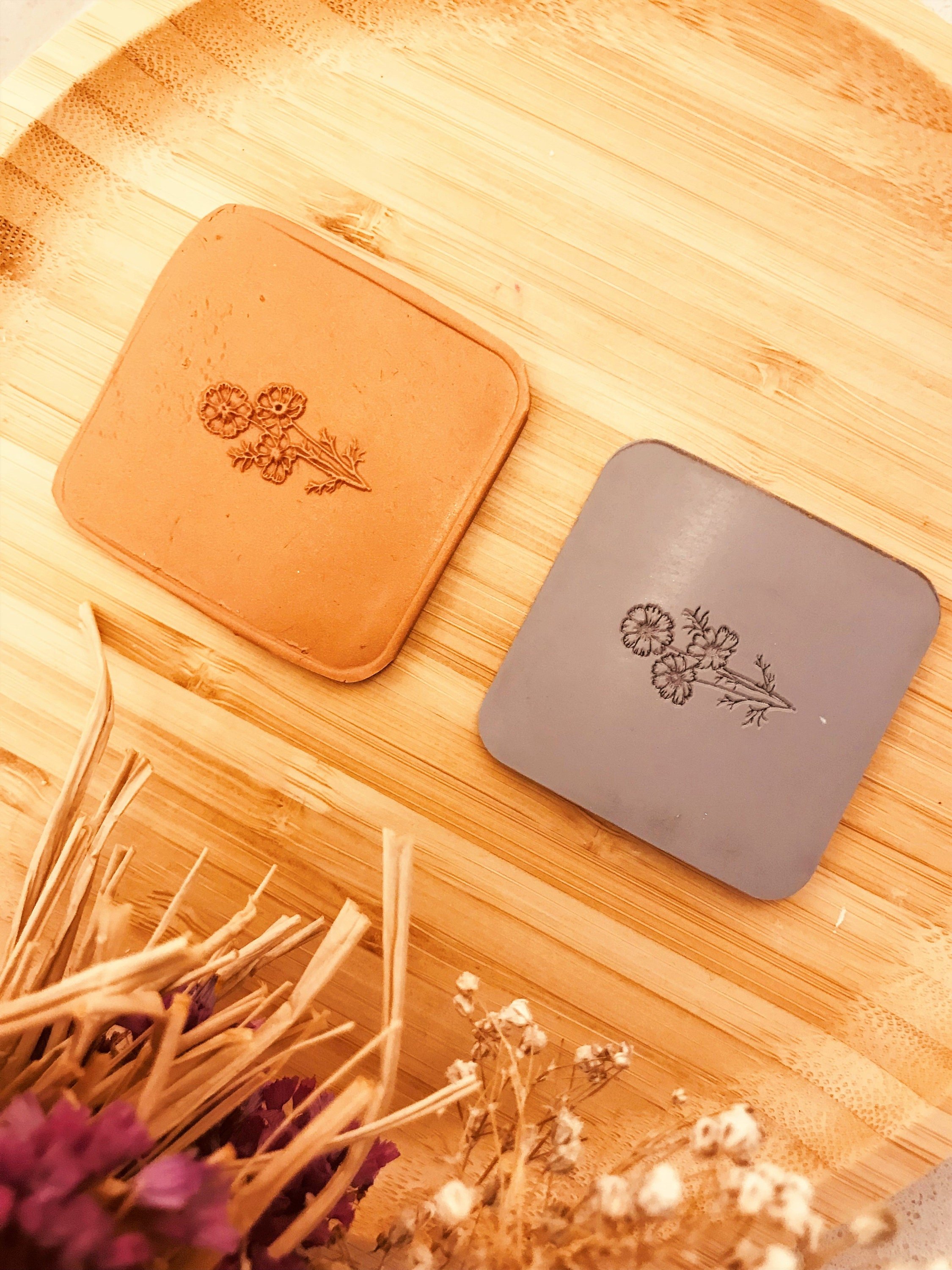 Little Daisy Rubber Texture Mat⎥Polymer Clay Tools⎥Earring Making⎥Hand Roller⎥Clay Texture Tool⎥Jewellery Tools