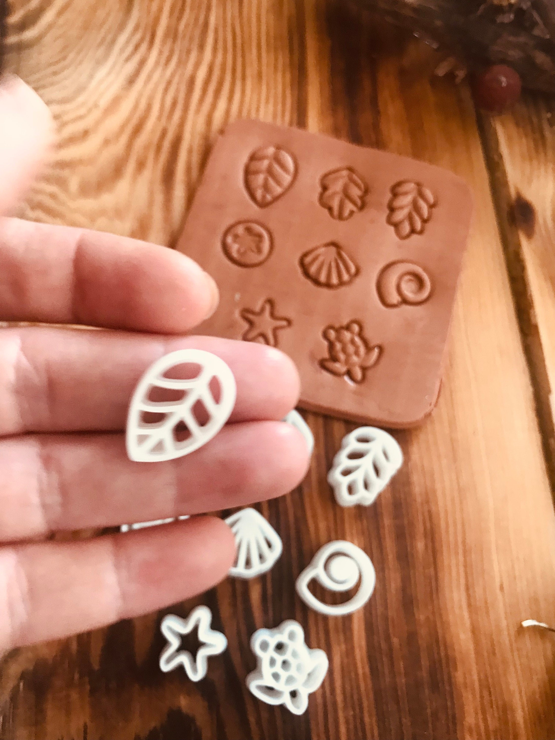 Mini Set of Eight Polymer Clay Cutter, Mini Cutter, Special Design, Spring Clay Cutters, Unique Clay Cutter For Jewelry Making