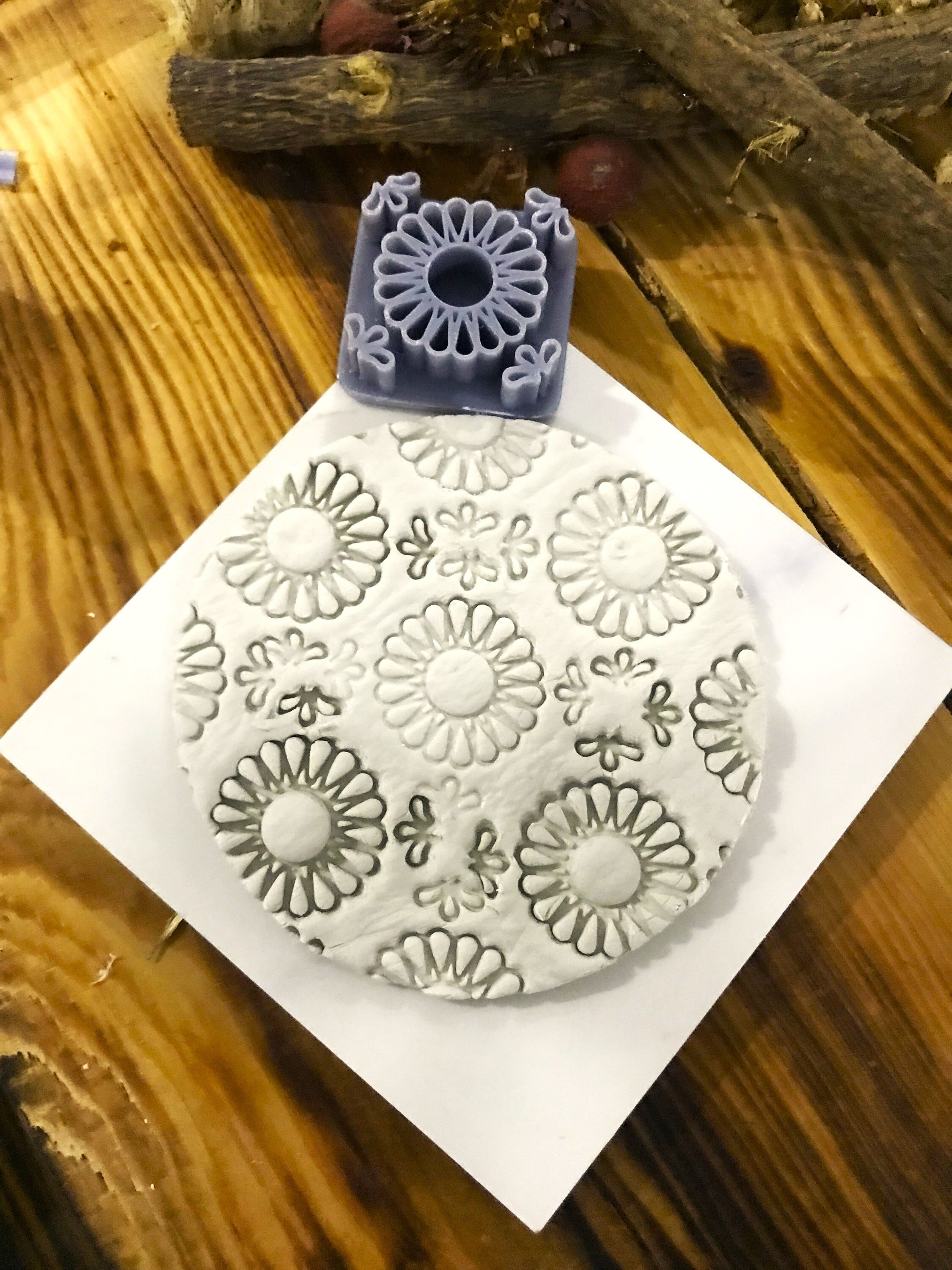 ✨ 6-Stamp + 1 Cutter Moroccan Tile Set – Perfect for Polymer Clay, Ceramic, and Baking! ✨