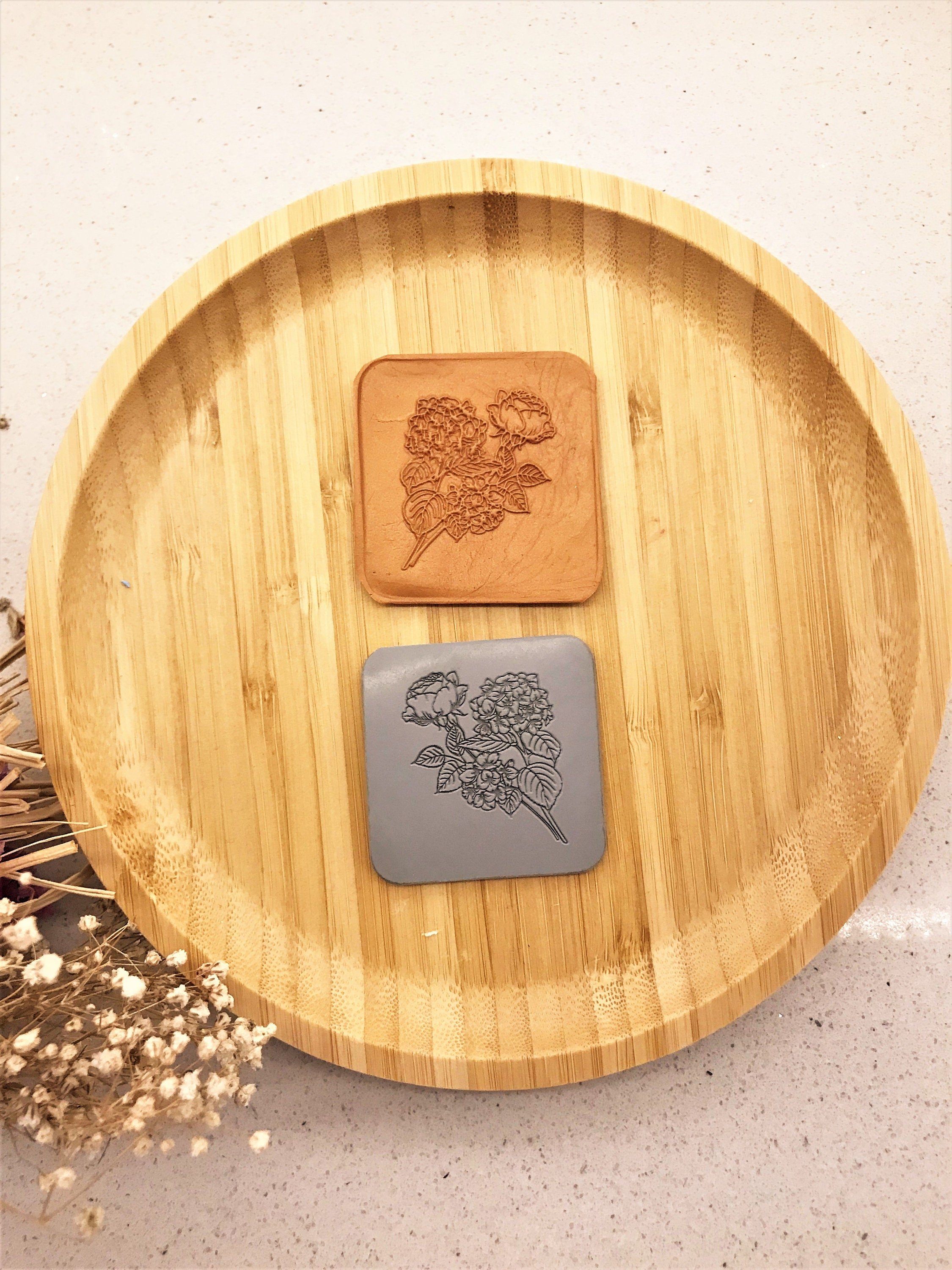 Rose Bouquet Rubber Texture Mat⎥Polymer Clay Tools⎥Earring Making⎥Hand Roller⎥Clay Texture Tool⎥Jewellery Tools