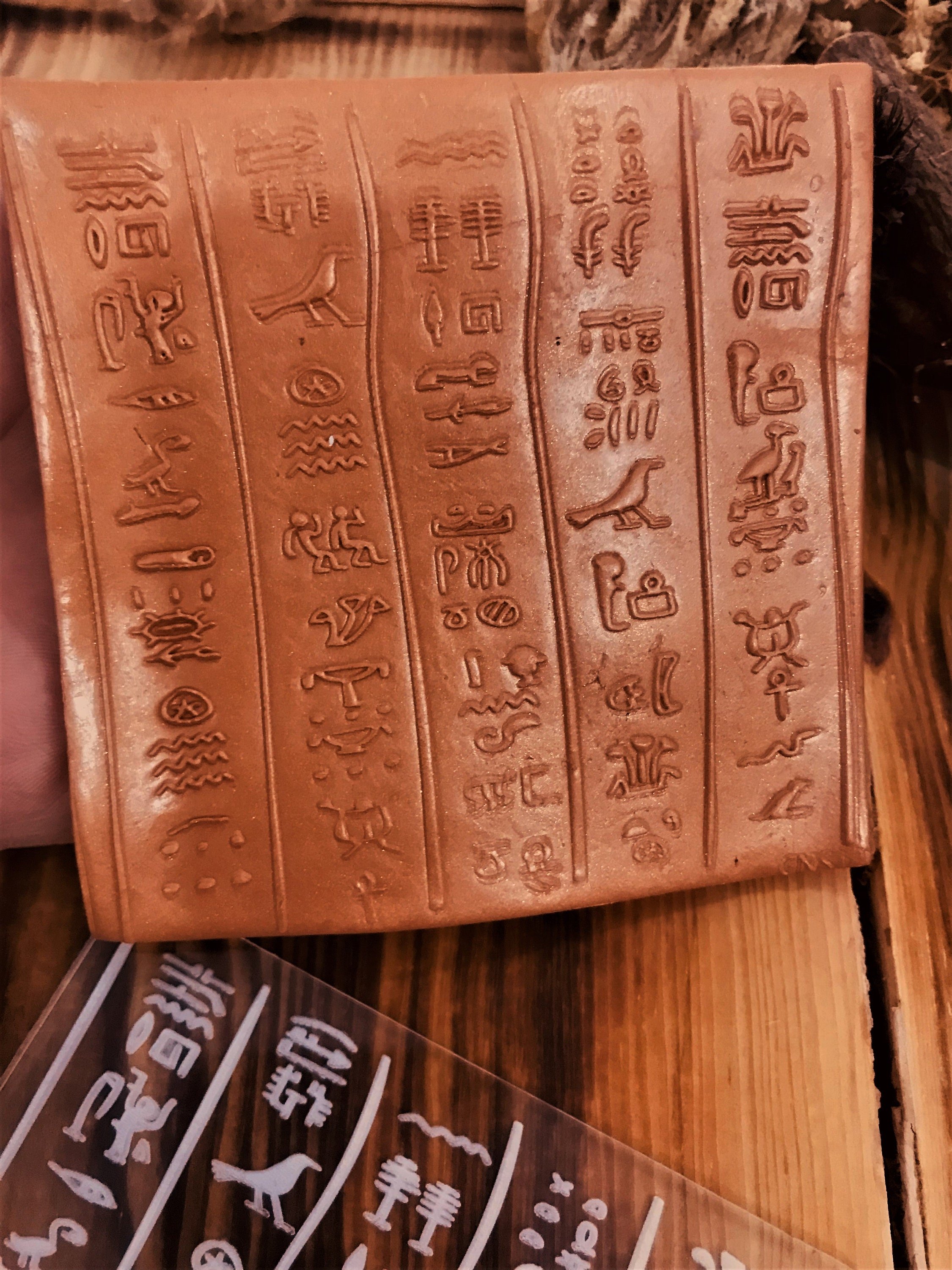 Aztec Pattern Texture Mat – Rubber Stamp for Polymer Clay, Air Dry Clay, Soap Making | Jewelry & Earring Tool | 10x10 cm