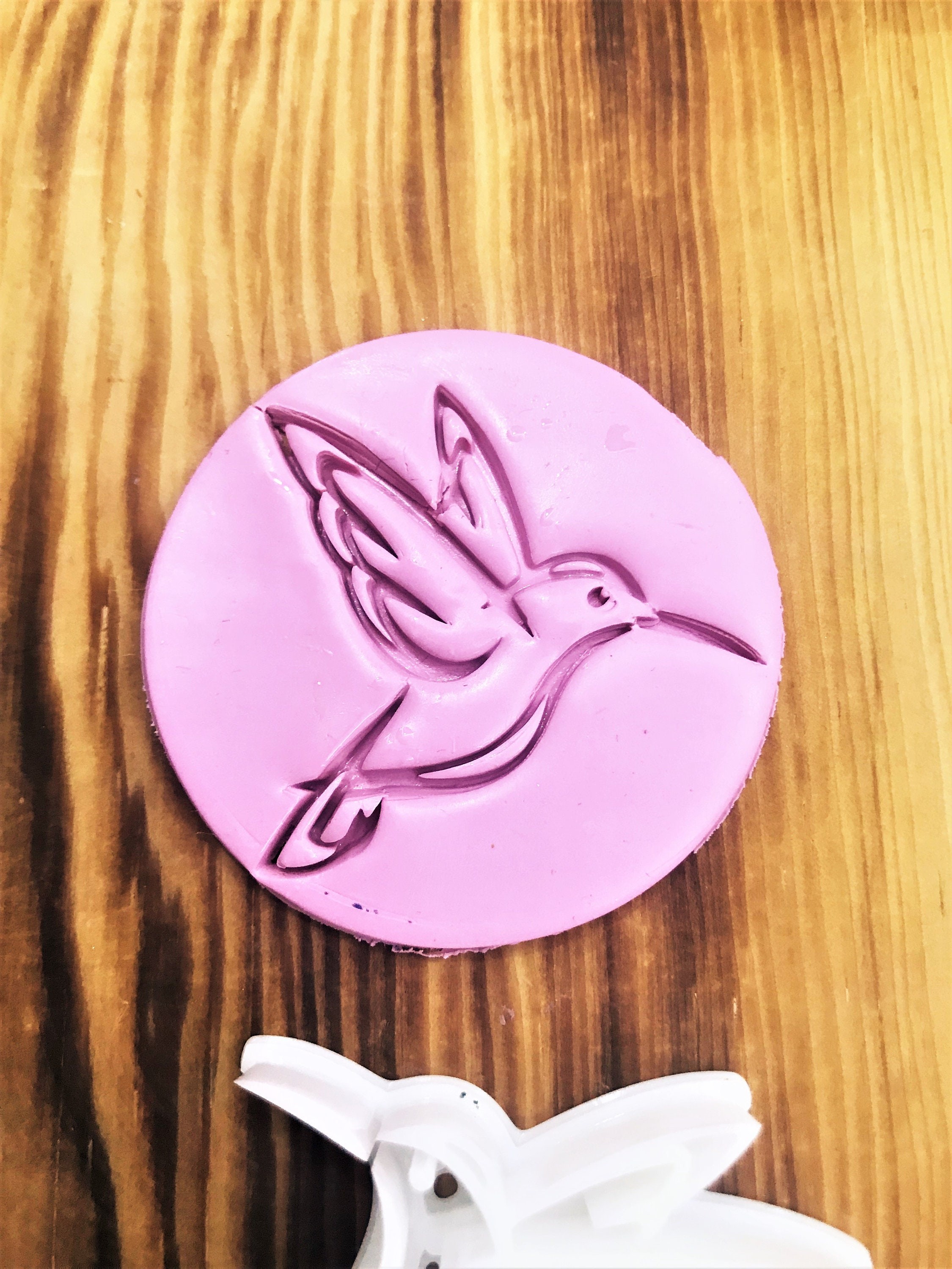 Hummingbird  Polymer Clay Stamp, Unique Model, Special Design, Summer Clay Stamps, Unique Clay Stamp For Jewelry Making