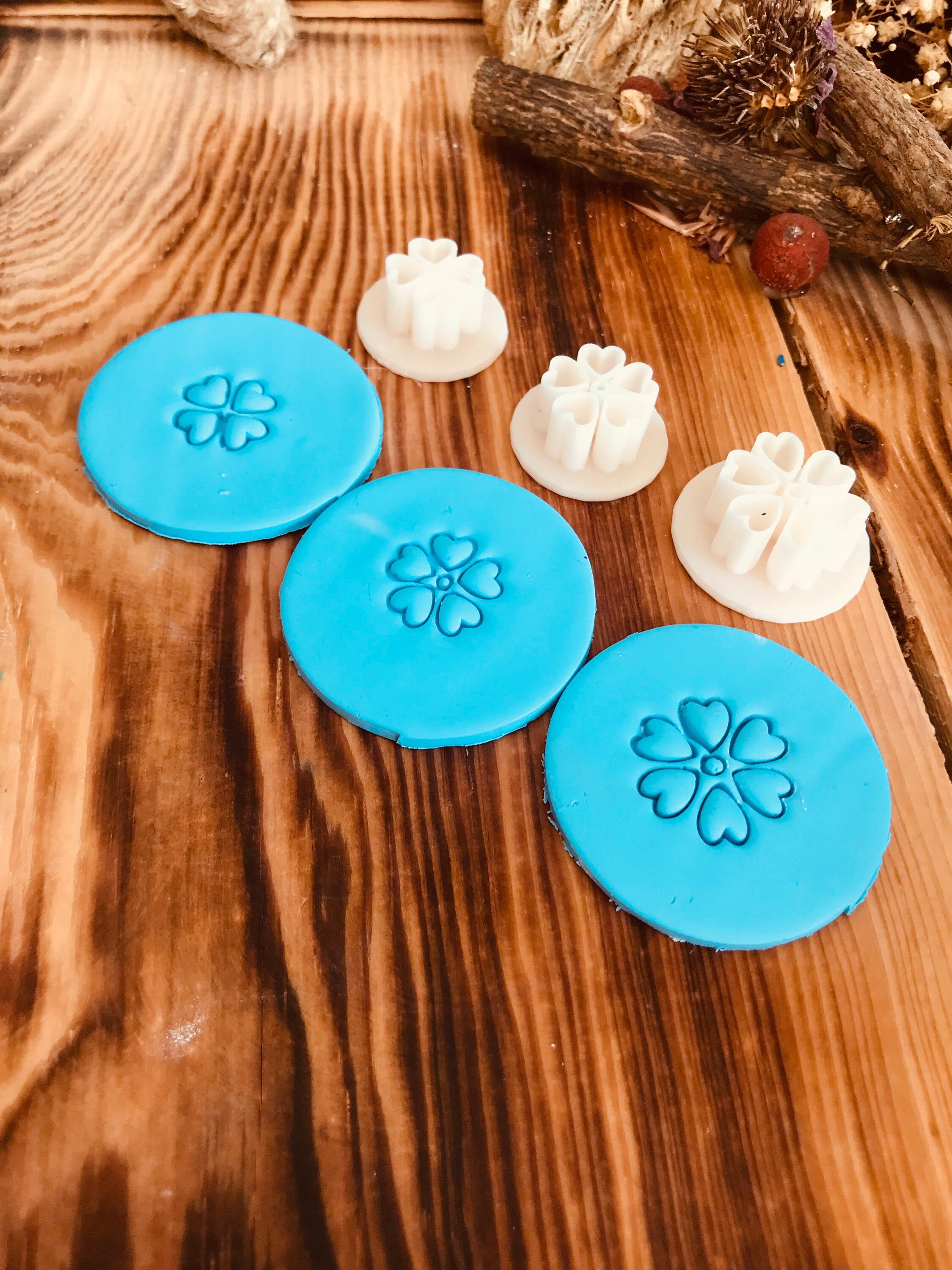 Heart Petal Floral Pattern Polymer Clay Cutter, Unique Model, Special Design, Summer Clay Cutters, Unique Clay Cutter For Jewelry Making
