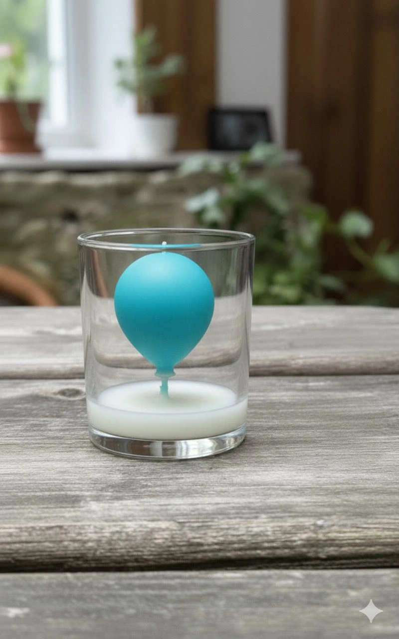 Balon mum kokulutaş silikon mum kalıbı orta boy