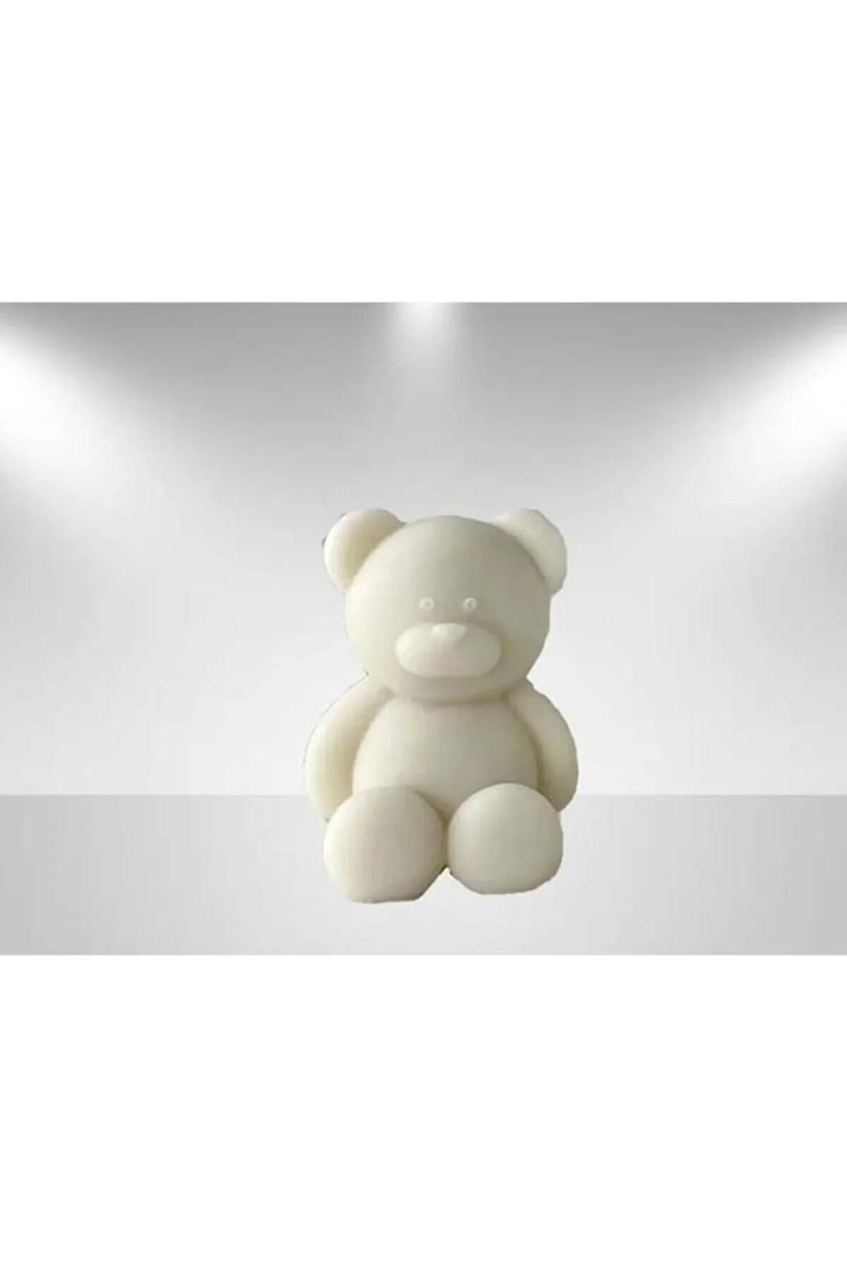 3 lü set mum silikon beton kokulutaş kalıbı (minik ayıcık top şakayık kartanesi)