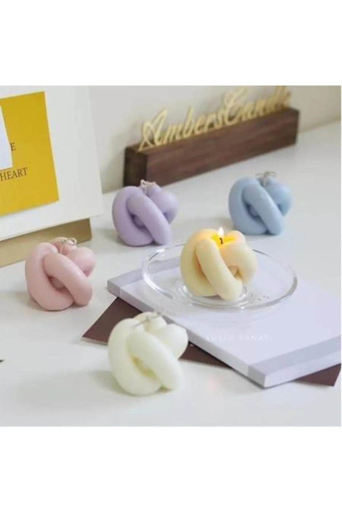 Bubble Düğüm Mum Silikon Kalıbı