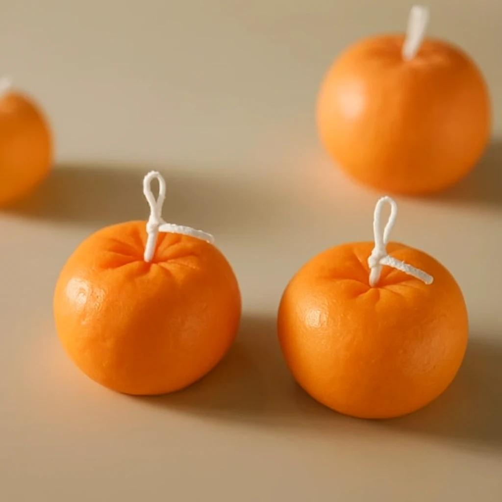 Dekoratif Mandalina Silikon Kalıbı – El Yapımı Ürünler İçin