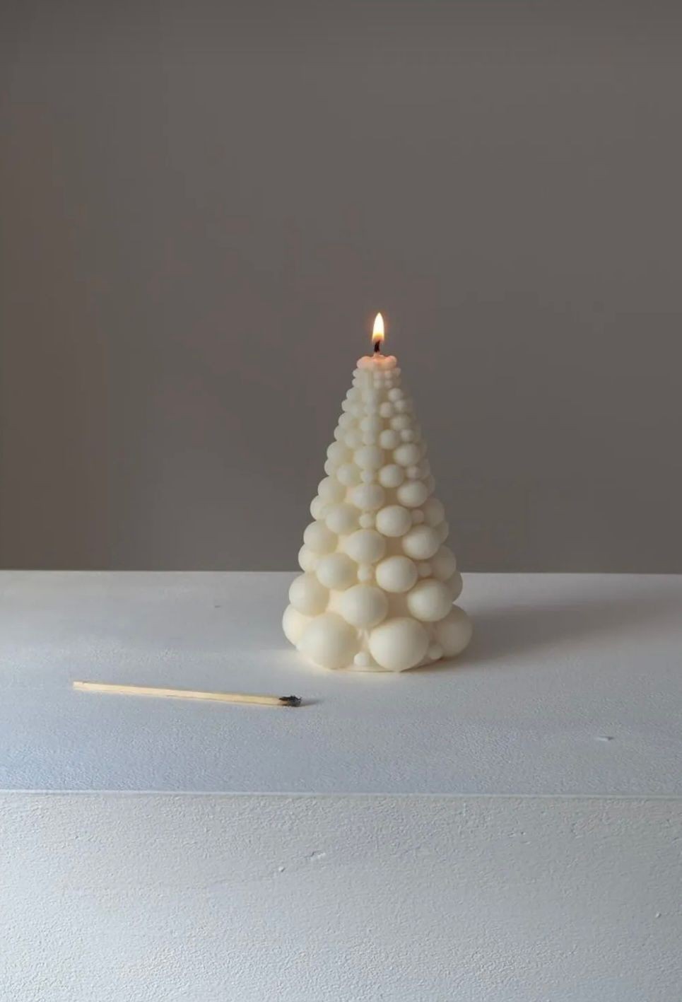 Yeni Yıl Noel Bubble Çam Ağacı Biblo Mum Silikon Kalıbı