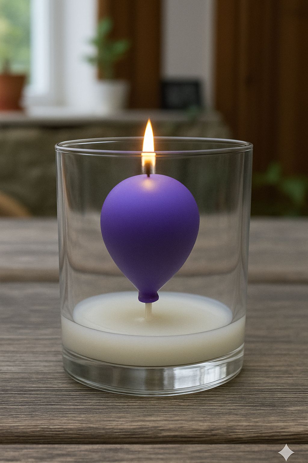 Balon mum kokulutaş silikon mum kalıbı orta boy