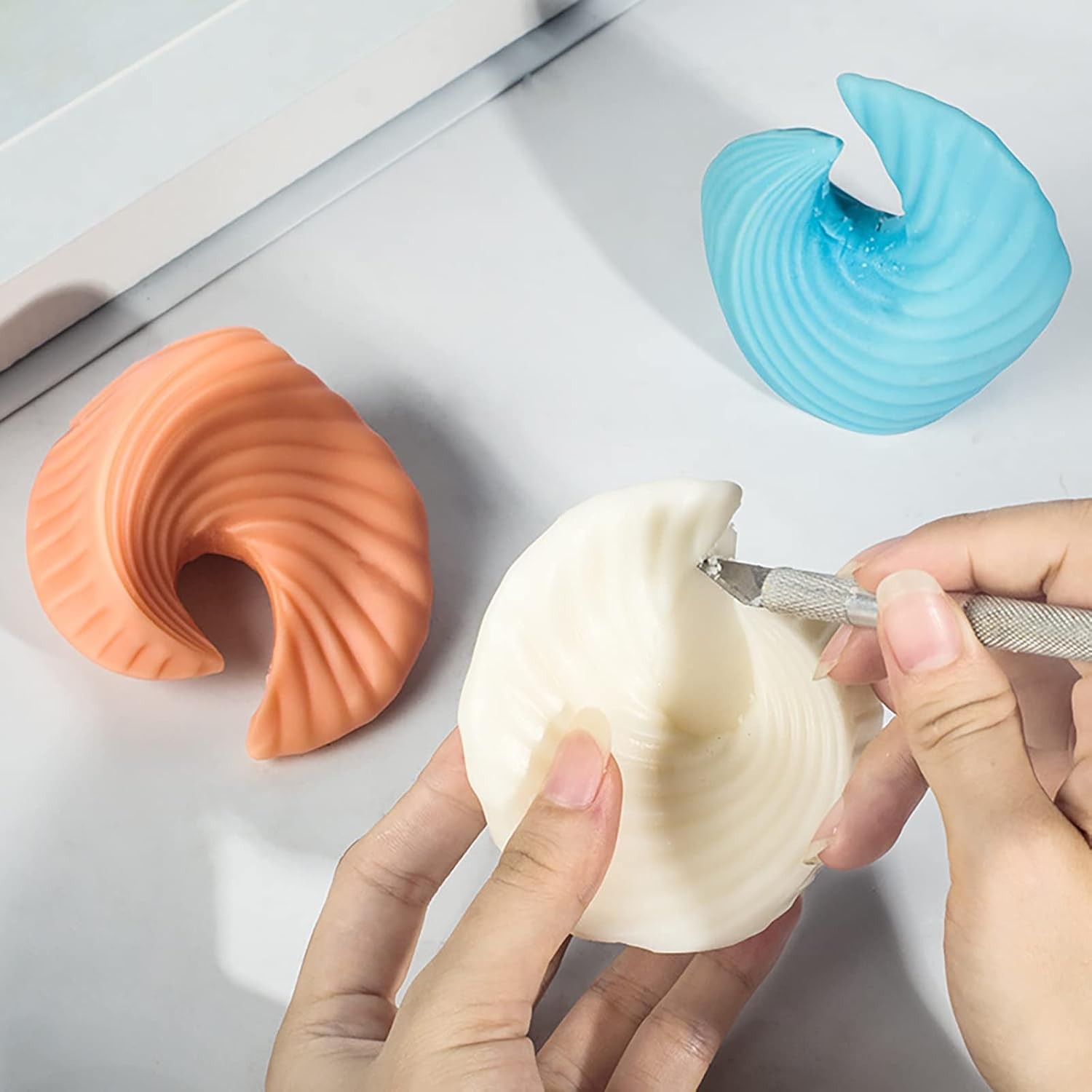 Dekoratif Mum Kalıbı - 3D tasarım mum silikon kalıbı