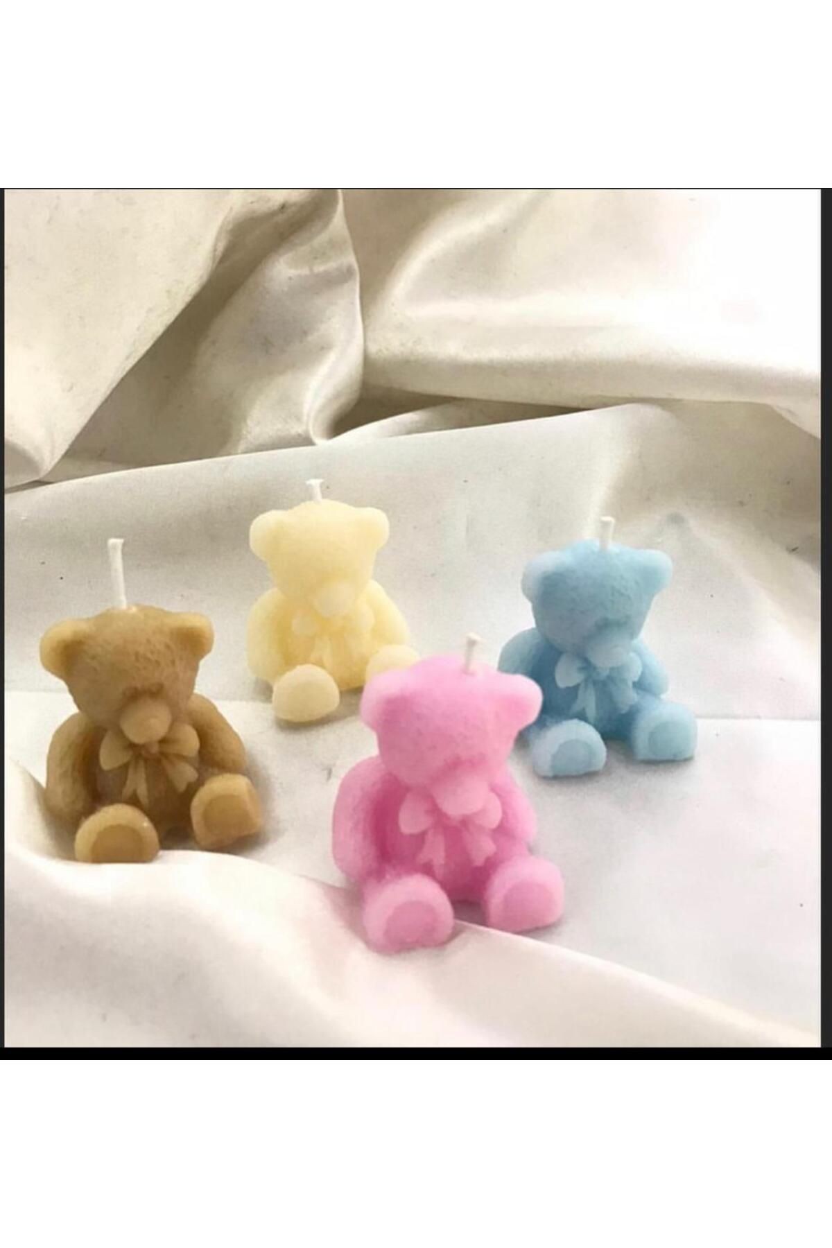 4 set set silikon mum kalıbı (top şakayık, kartanesi, ayıcık, mini bubble )
