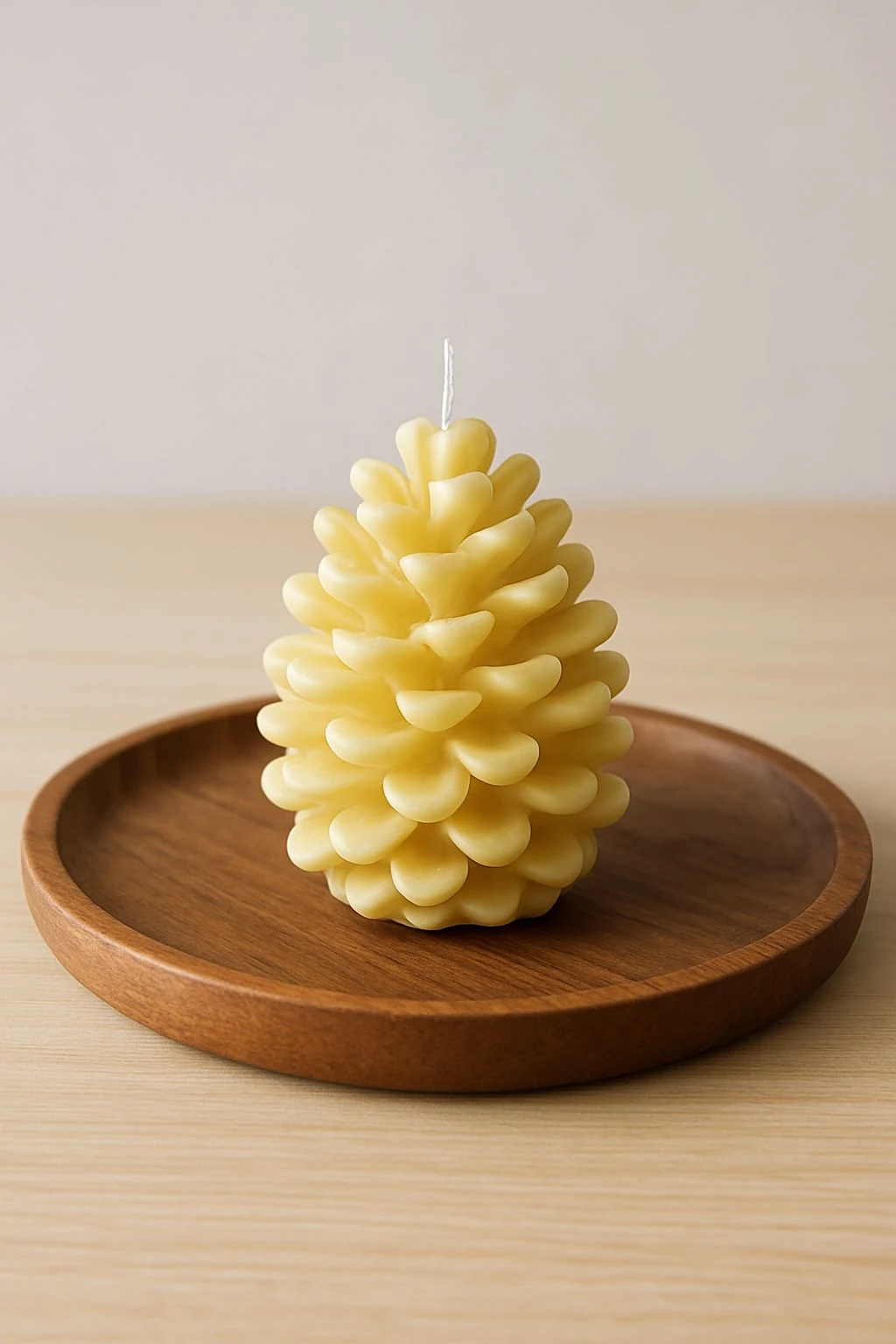 Kozalak mum silikon kalıbı Kesikli