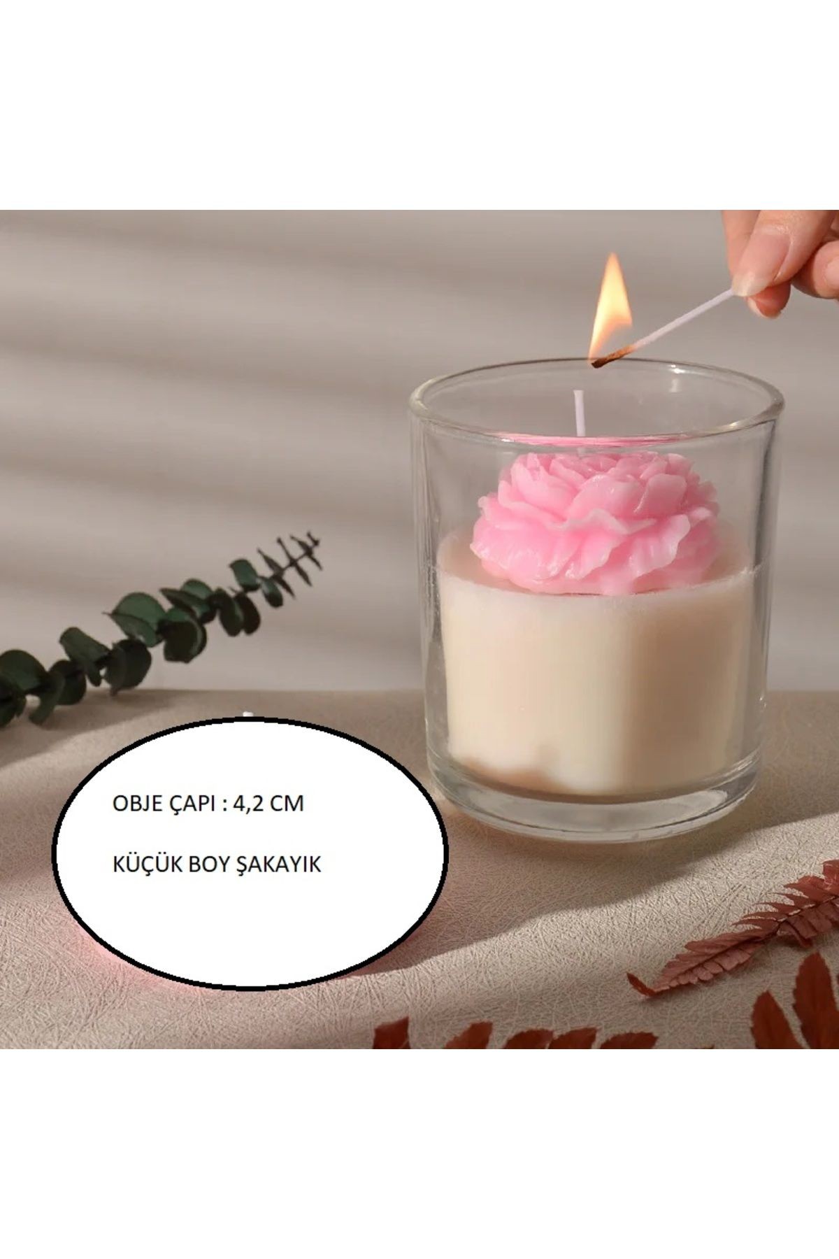 Şakayık mum silikon kalıbı küçük boy