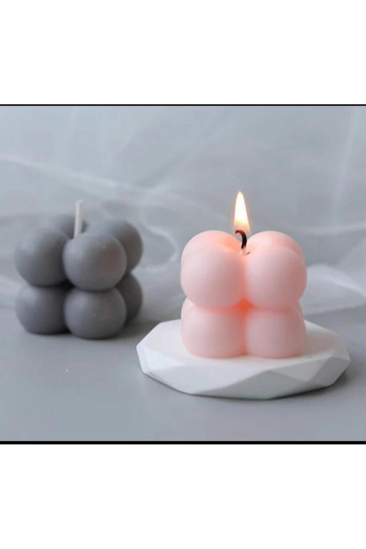 4 set set silikon mum kalıbı (top şakayık, kartanesi, ayıcık, mini bubble )