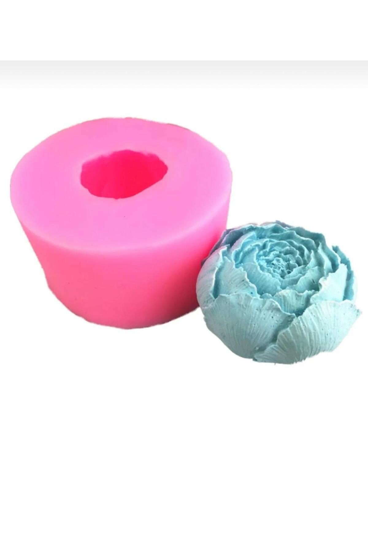 3 lü set mum silikon beton kokulutaş kalıbı (minik ayıcık top şakayık kartanesi)
