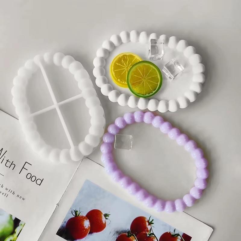 Oval sunumluk beton kokulutaş silikon kalıbı