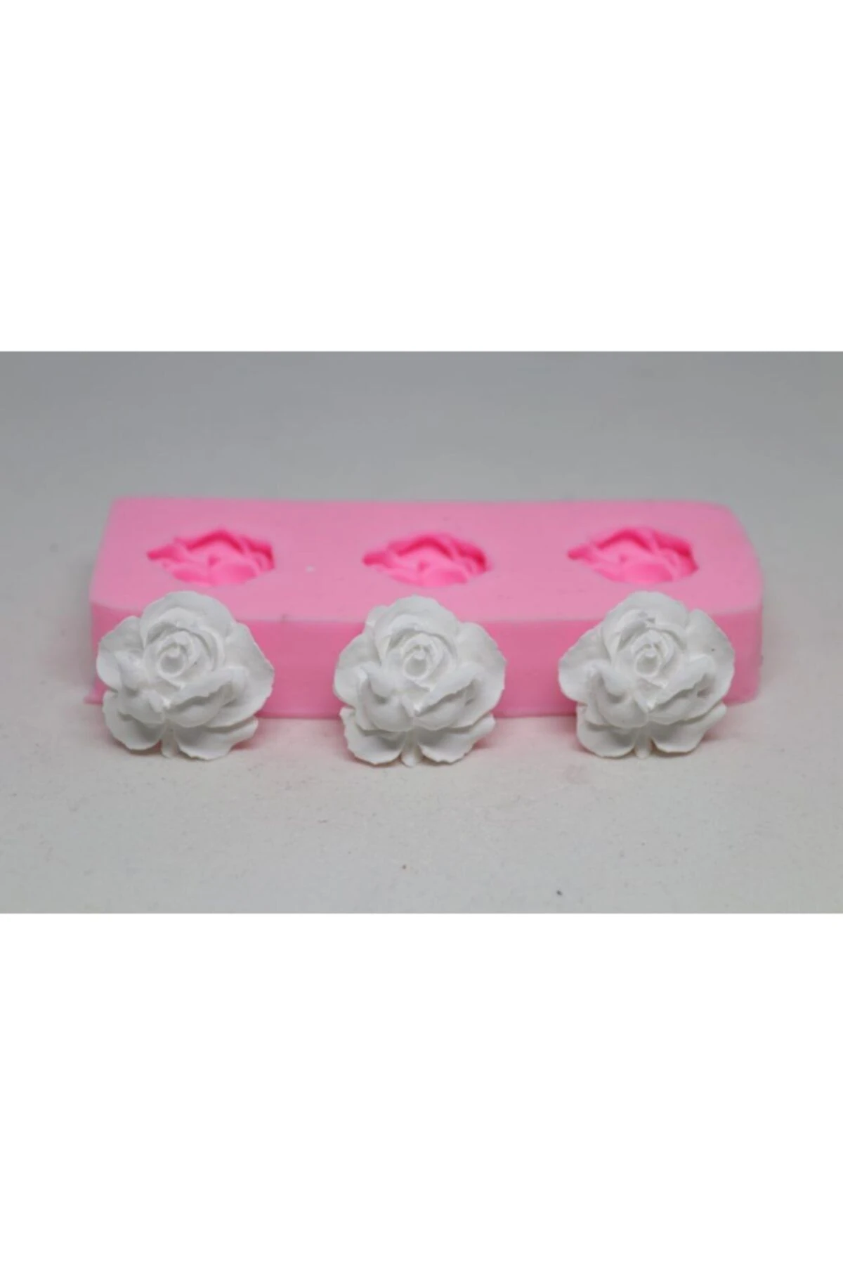 Gül Silikon Kalıbı 3 lü  (tek Boyut)