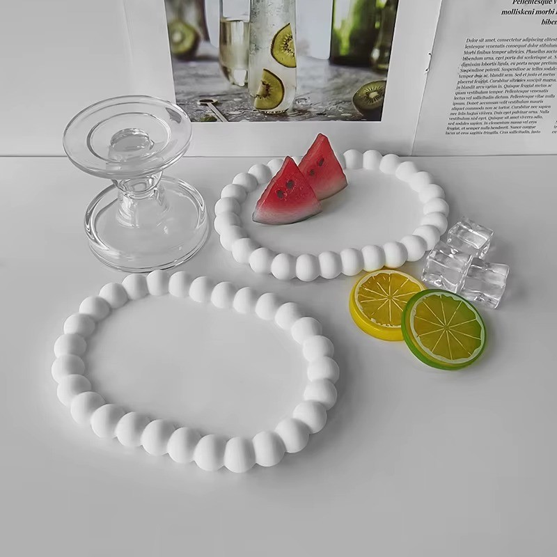 Oval sunumluk beton kokulutaş silikon kalıbı