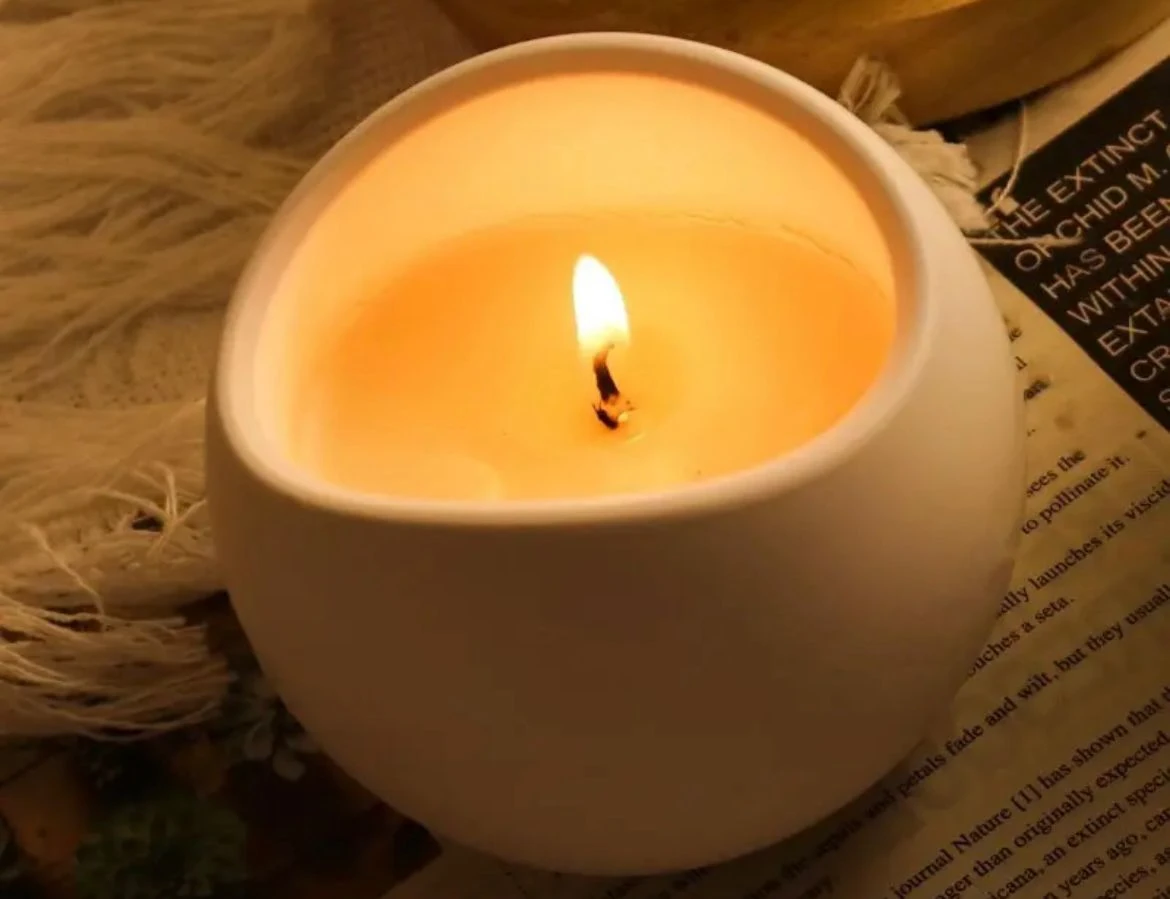 Dekoratif Oval Mum Kabı Kalıbı – Silikon Mumluk Kalıbı