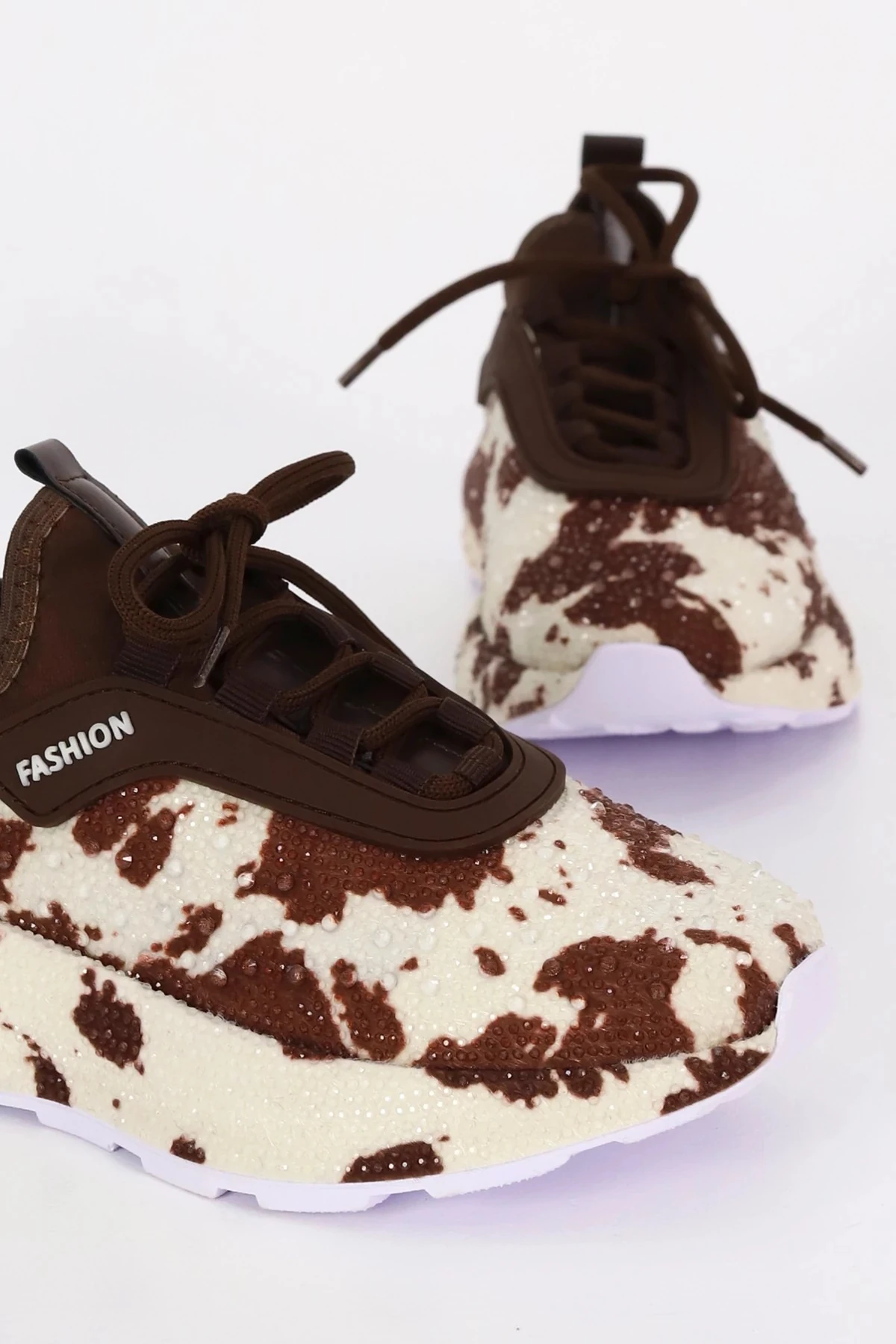 PRN 116-1 Desenli Taş Detaylı Spor Ayakkabı