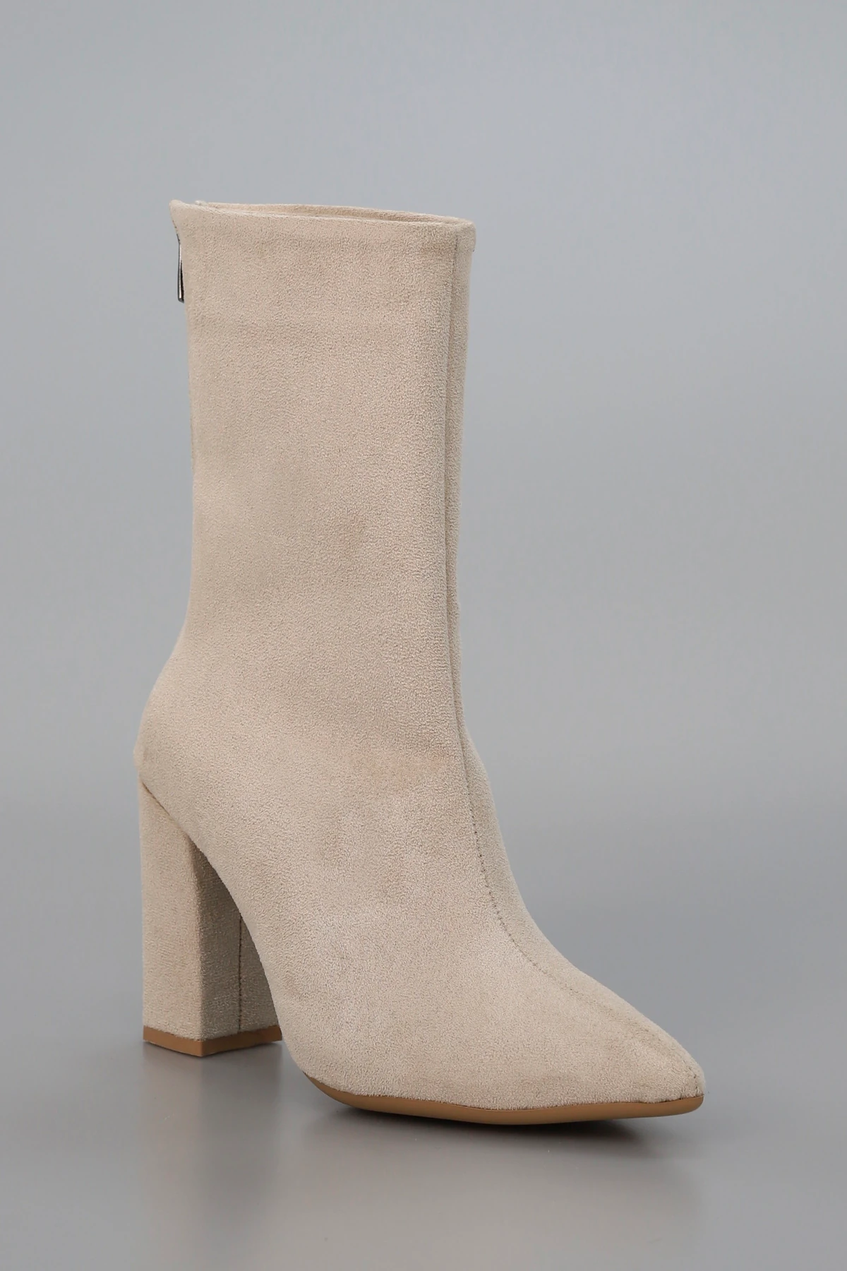 BLN 552 Arka Fermuarlı Yüksek Topuklu Bot