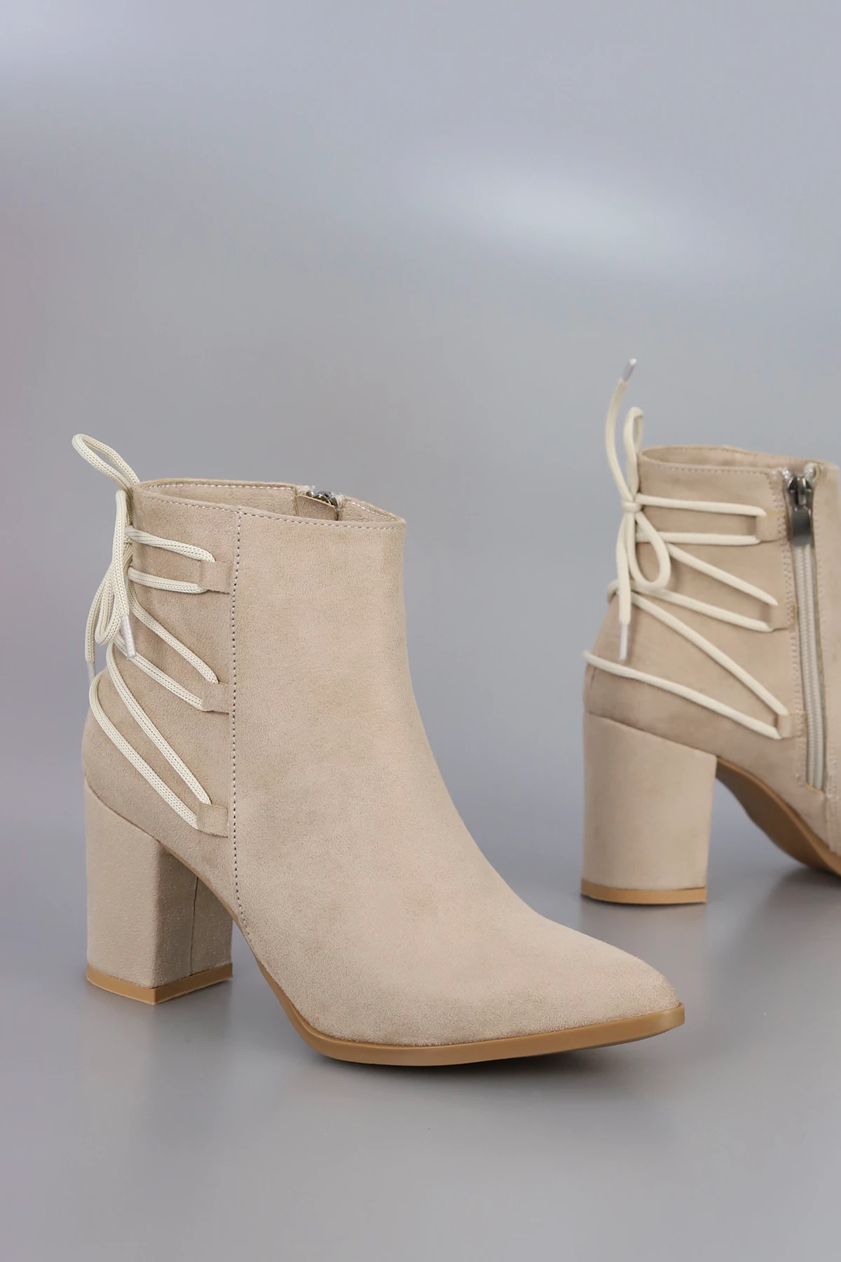 ALS 185 Bağcık Detaylı Fermuarlı Bot