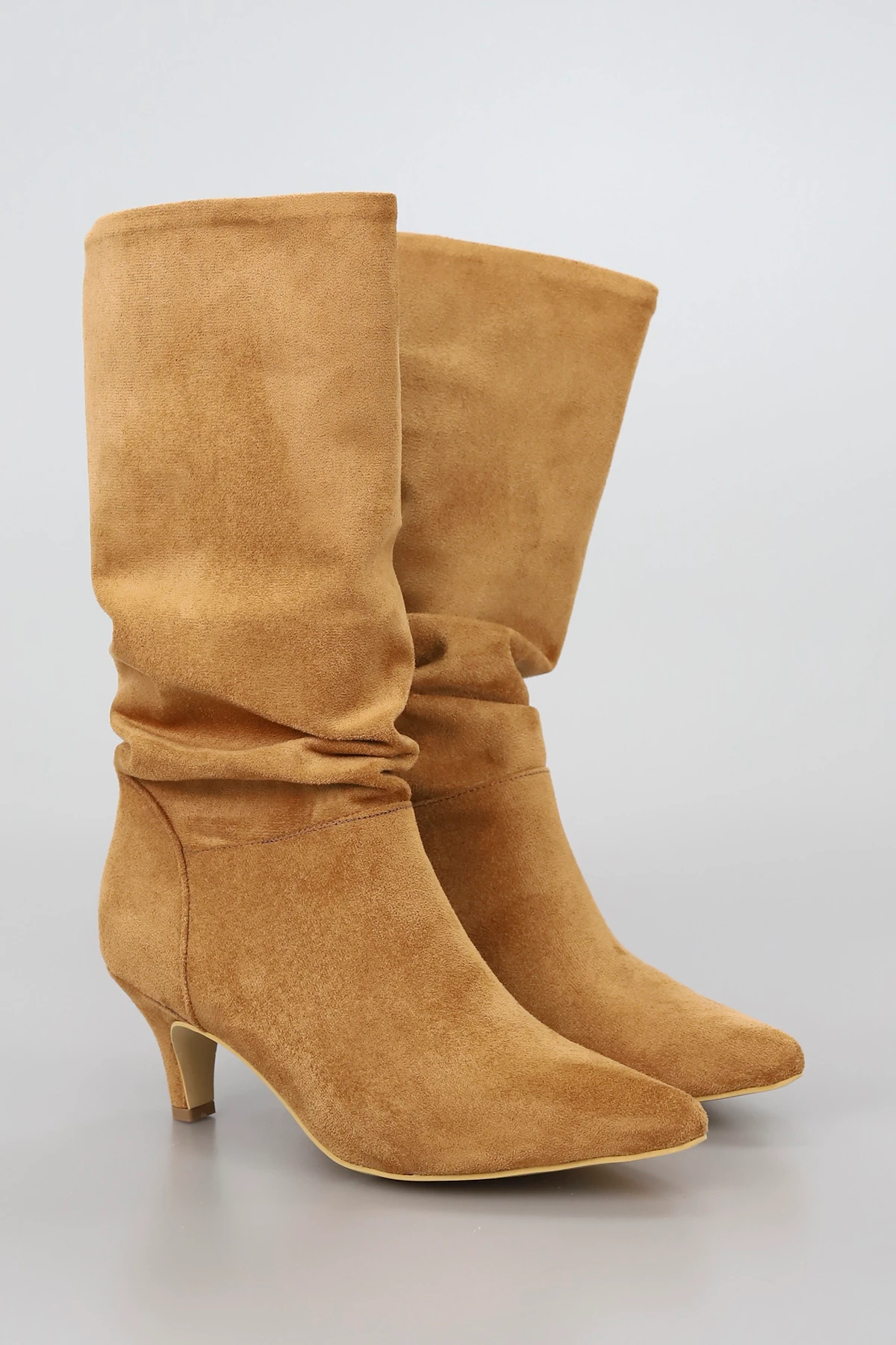 BLN 550 Körüklü Yarım Çizme - TABA SÜET