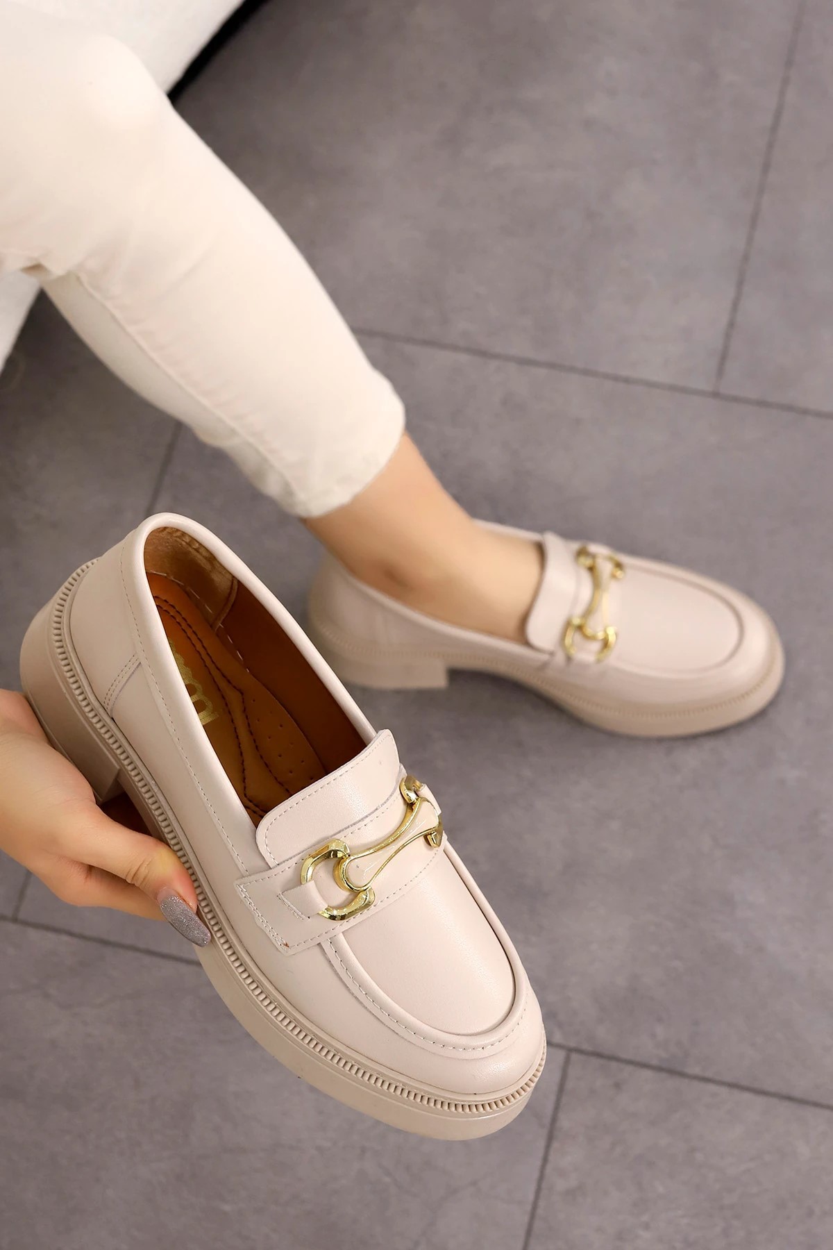 HR 0030 Toka Detaylı Loafer