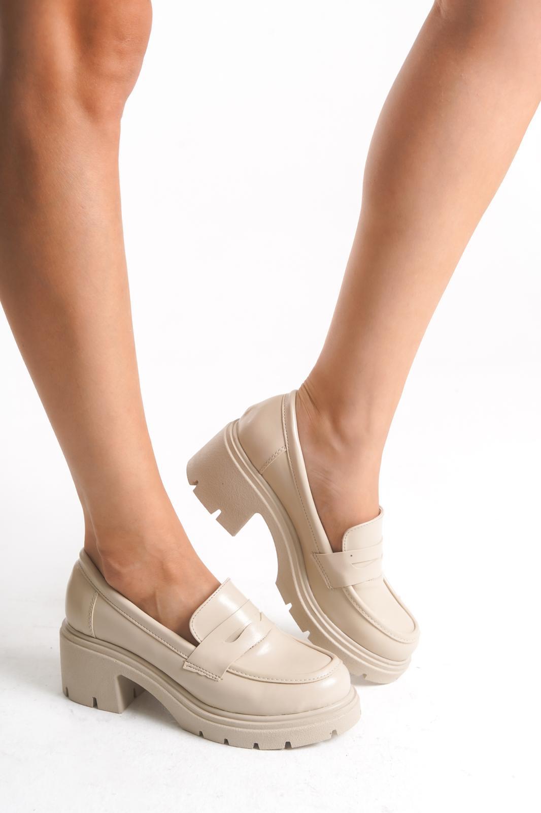 NVL 509 Klasik Kalın Topuklu Loafer