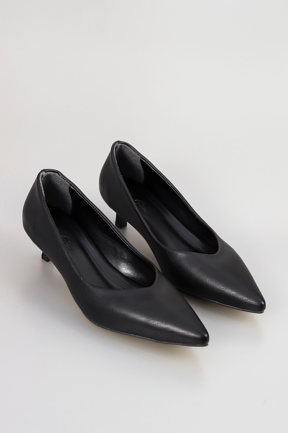 PİER 903 Fındık Topuklu Stiletto - SİYAH CİLT