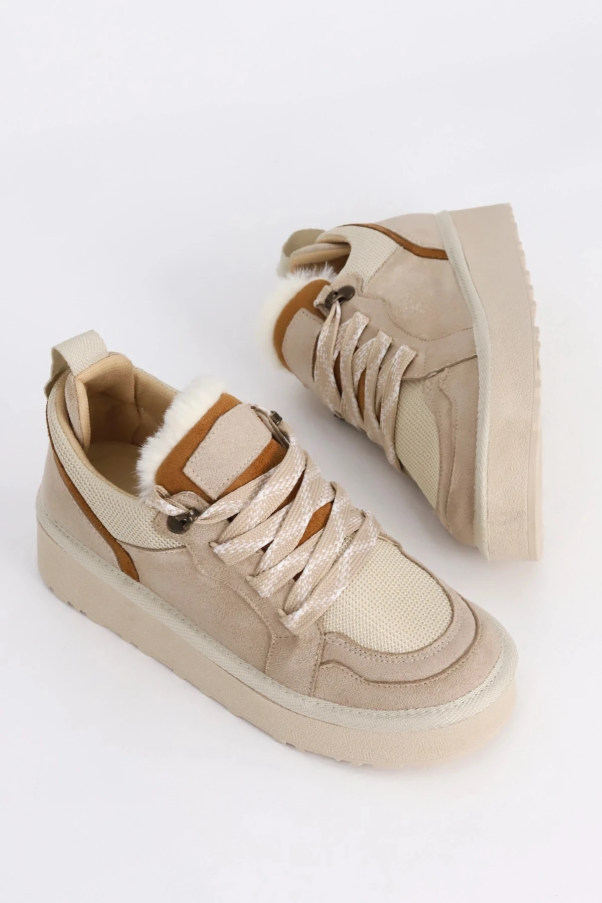 DZY 444 Kalın Taban Kürklü Ayakkabı