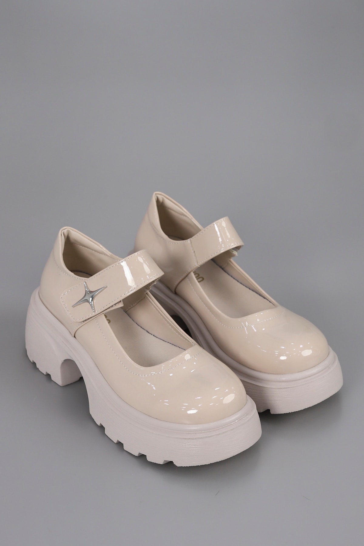 DVMD 2800 Yüksek Tabanlı Metal Toka Detaylı Loafer